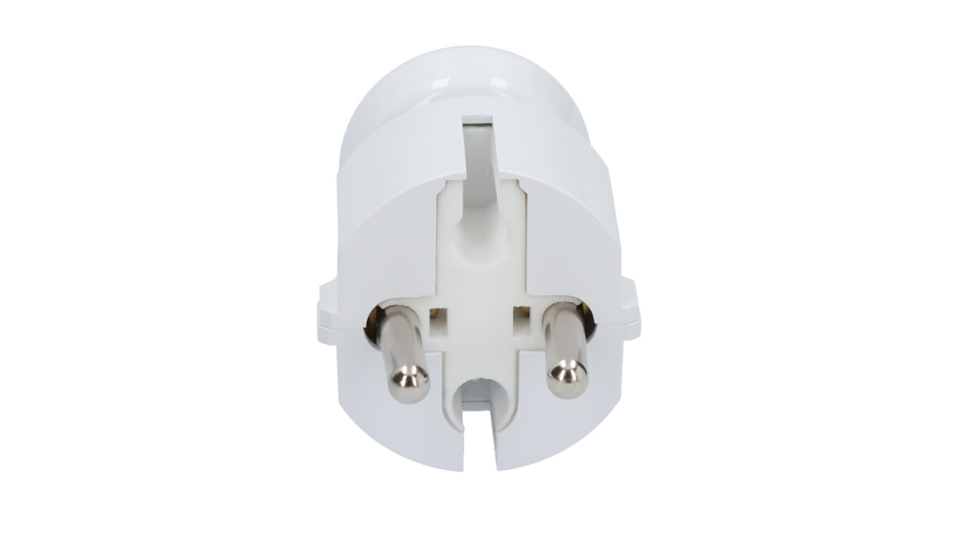 

Wtyczka prosta b/u 16A 2P 250V biała WT-4