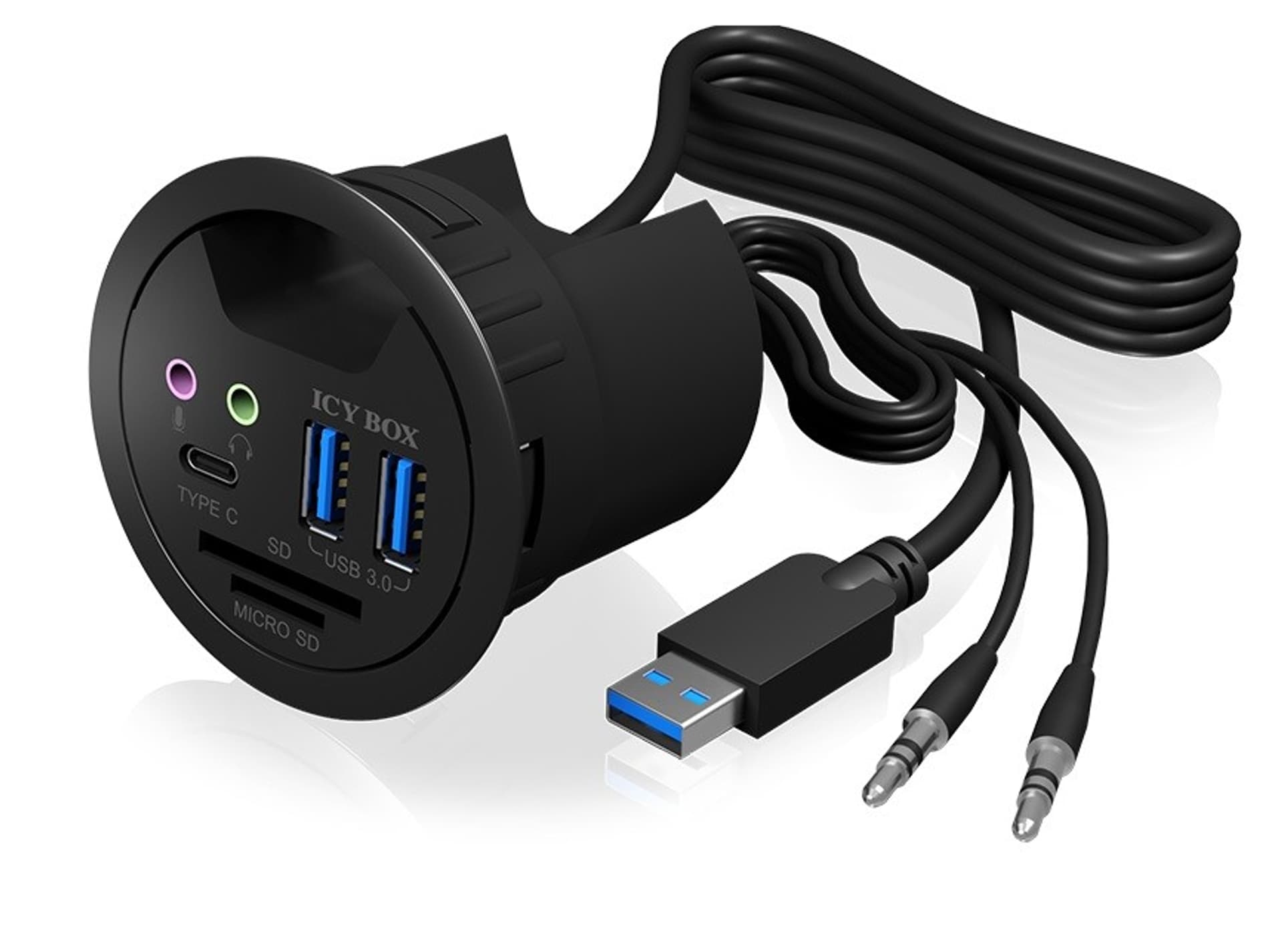 

IB-HUB1404A 2x USB Typa A 1xTYPE-C