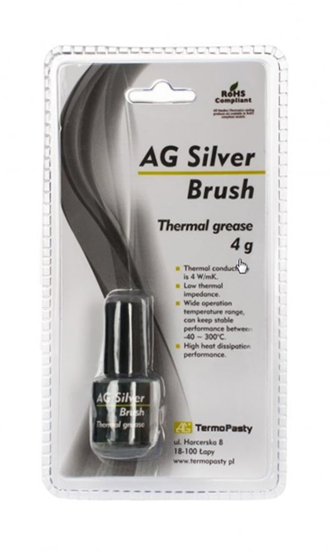 

Pasta termoprzewodząca Silver Brush 4g AG AGT-124