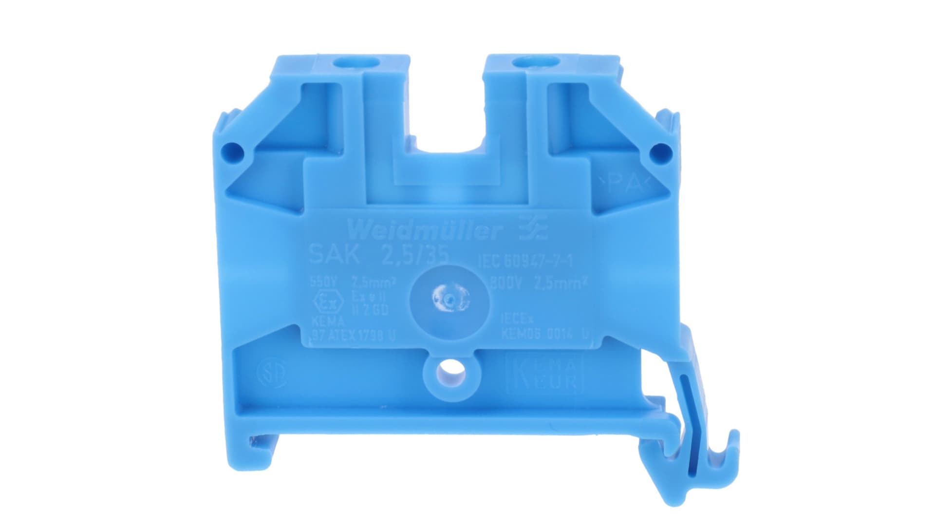 

Złączka szynowa 2,5mm2 SAK 2.5/35 BL 0380480000