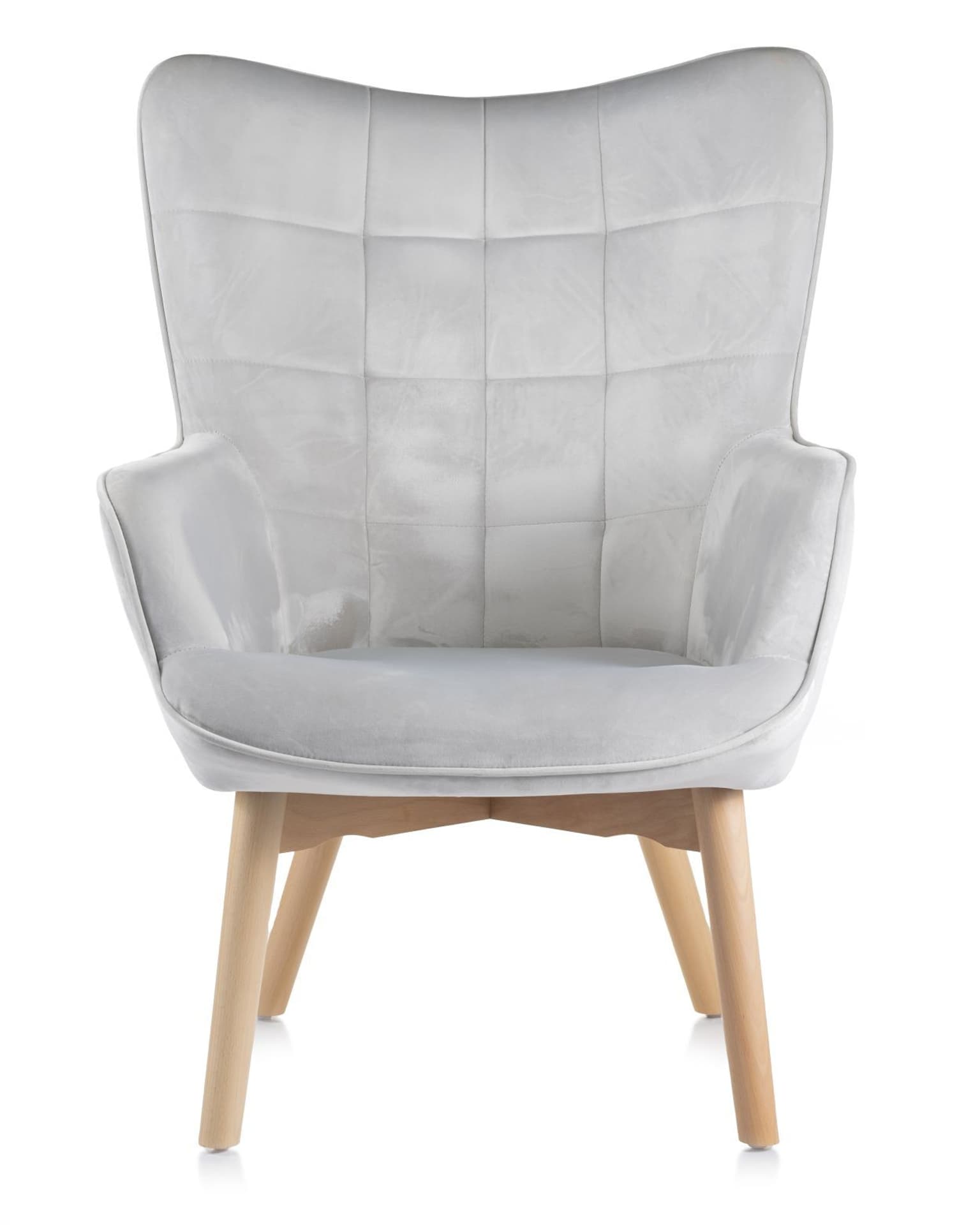 

Fotel Grella Sand Uszak w stylu scandi