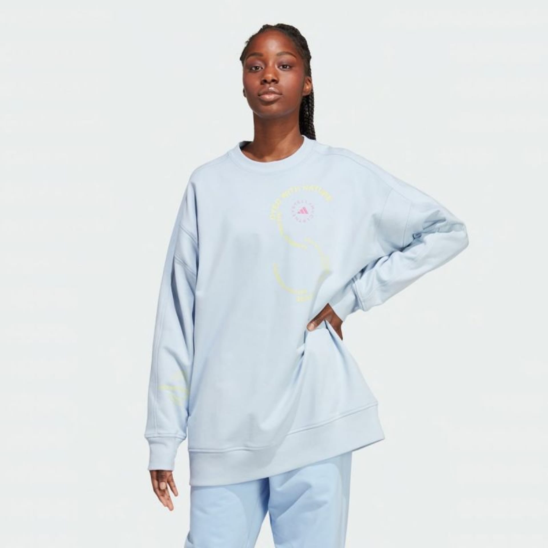 

Bluza adidas by Stella McCartney Sportswear Sweatshirt W (kolor Niebieski, rozmiar S)