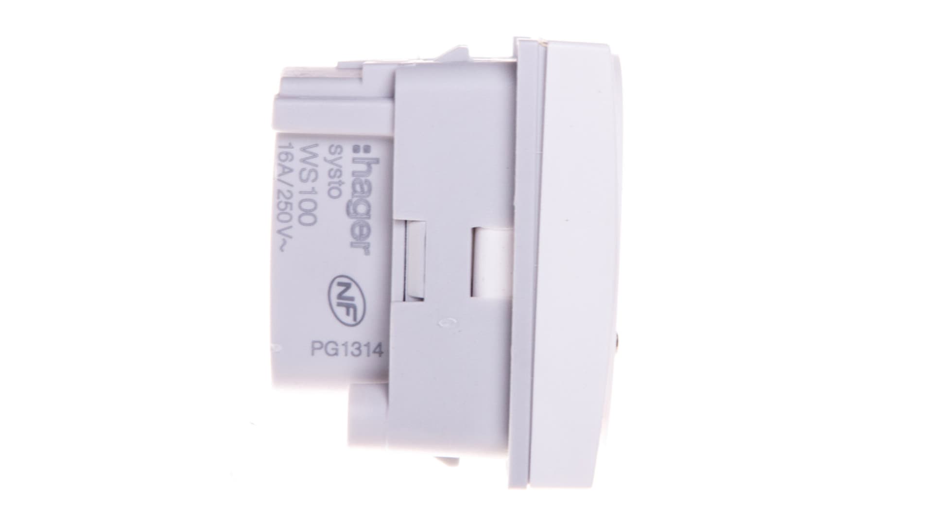 

Systo Gniazdo pojedyncze biały z PE 15A IP20 z uziemieniem 45x45mm samozaciski WS100
