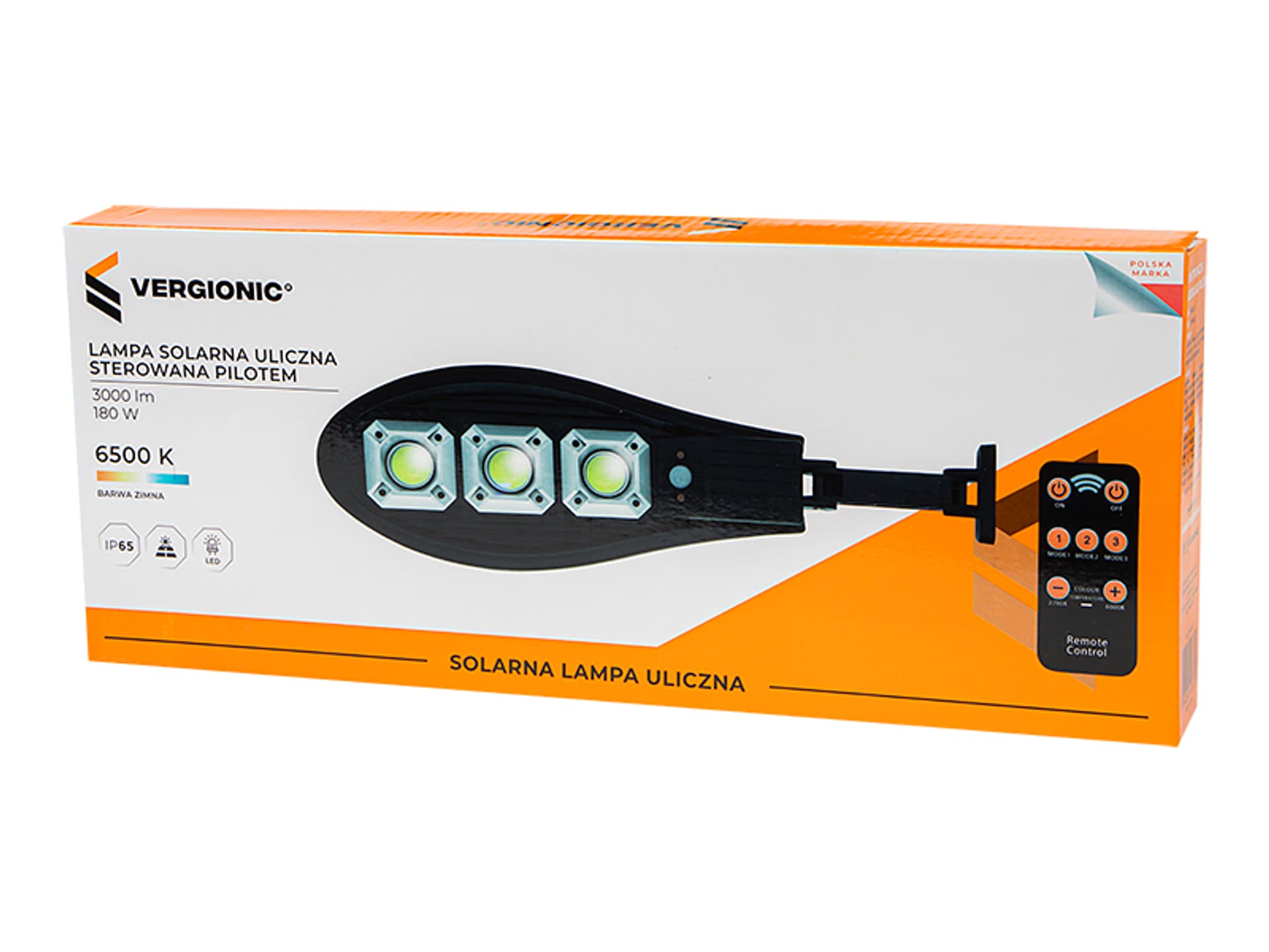 

67-496# Lampa uliczna solarna 3cob z uchwytem