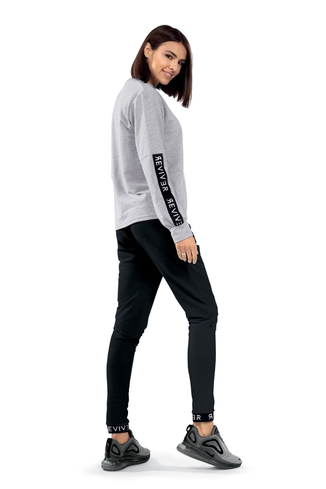 

Bluza z lampasami F5510 Szara (Rozmiar M)
