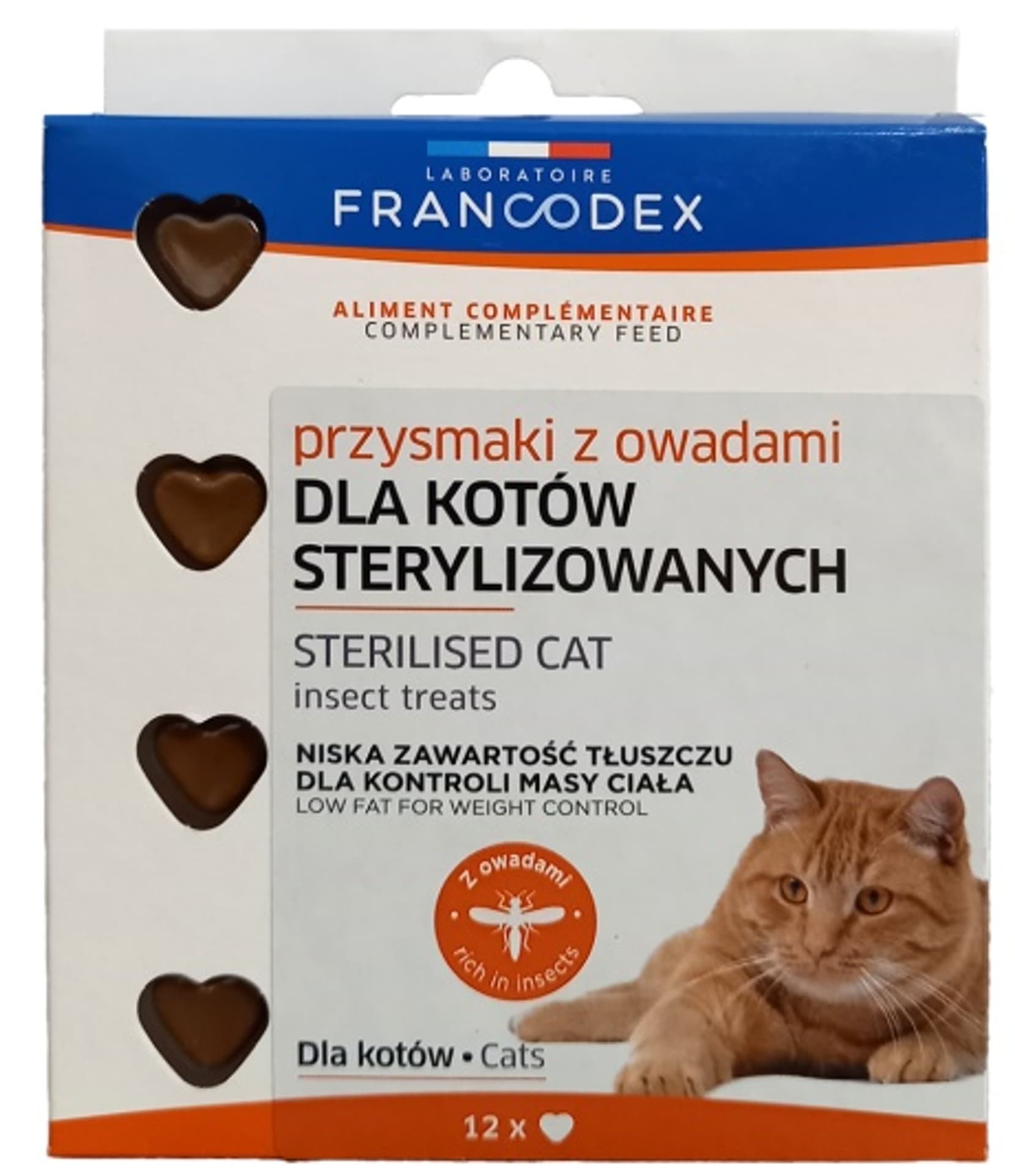 

Francodex Przysmak z owadami dla kota sterylizowanego 12szt. [FR170380]