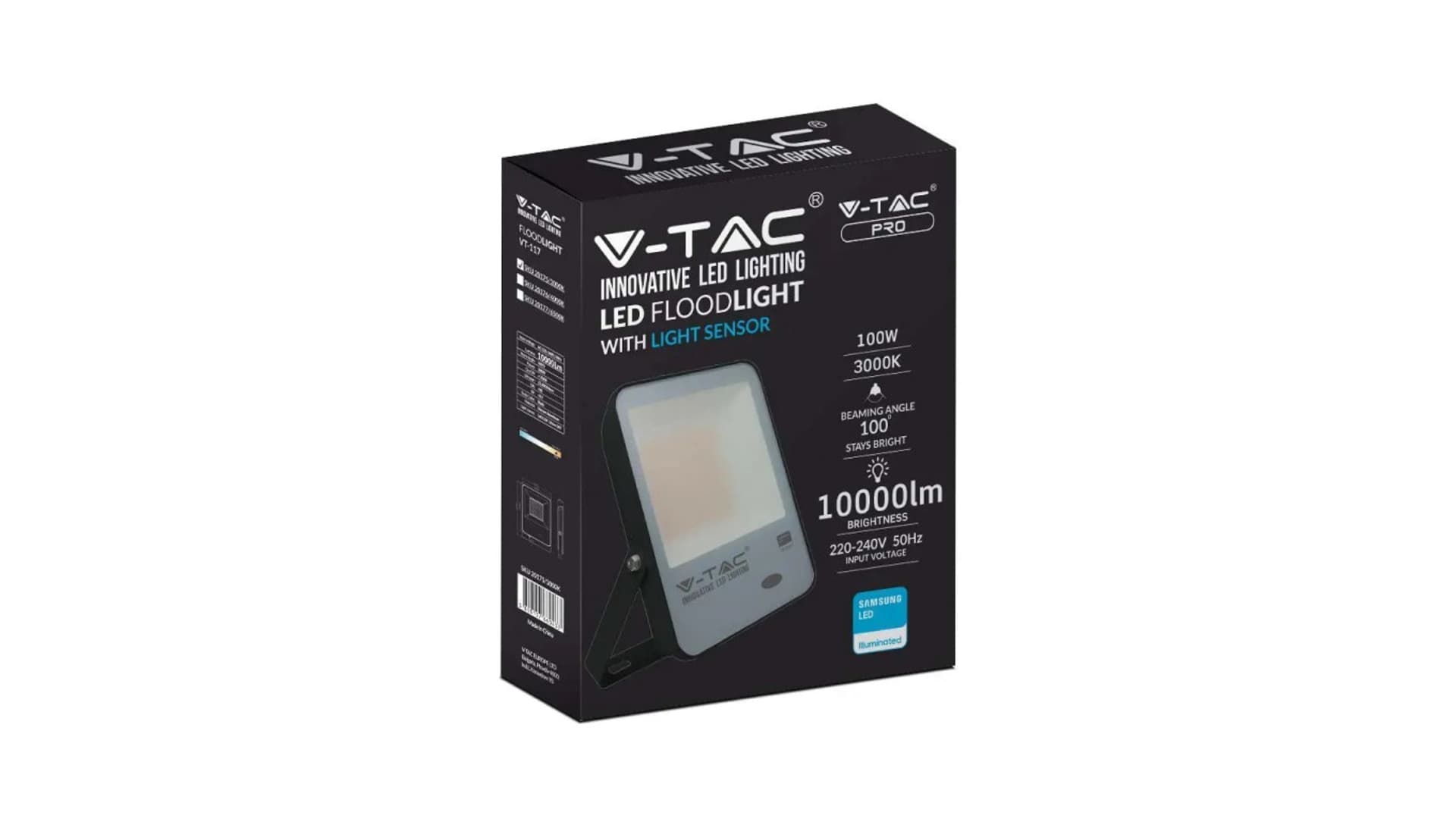 

Projektor LED 100W 10000lm 3000K z czujnikiem zmierzchu Dioda SAMSUNG IK05 IP65 5 Lat Gwarancji 20175