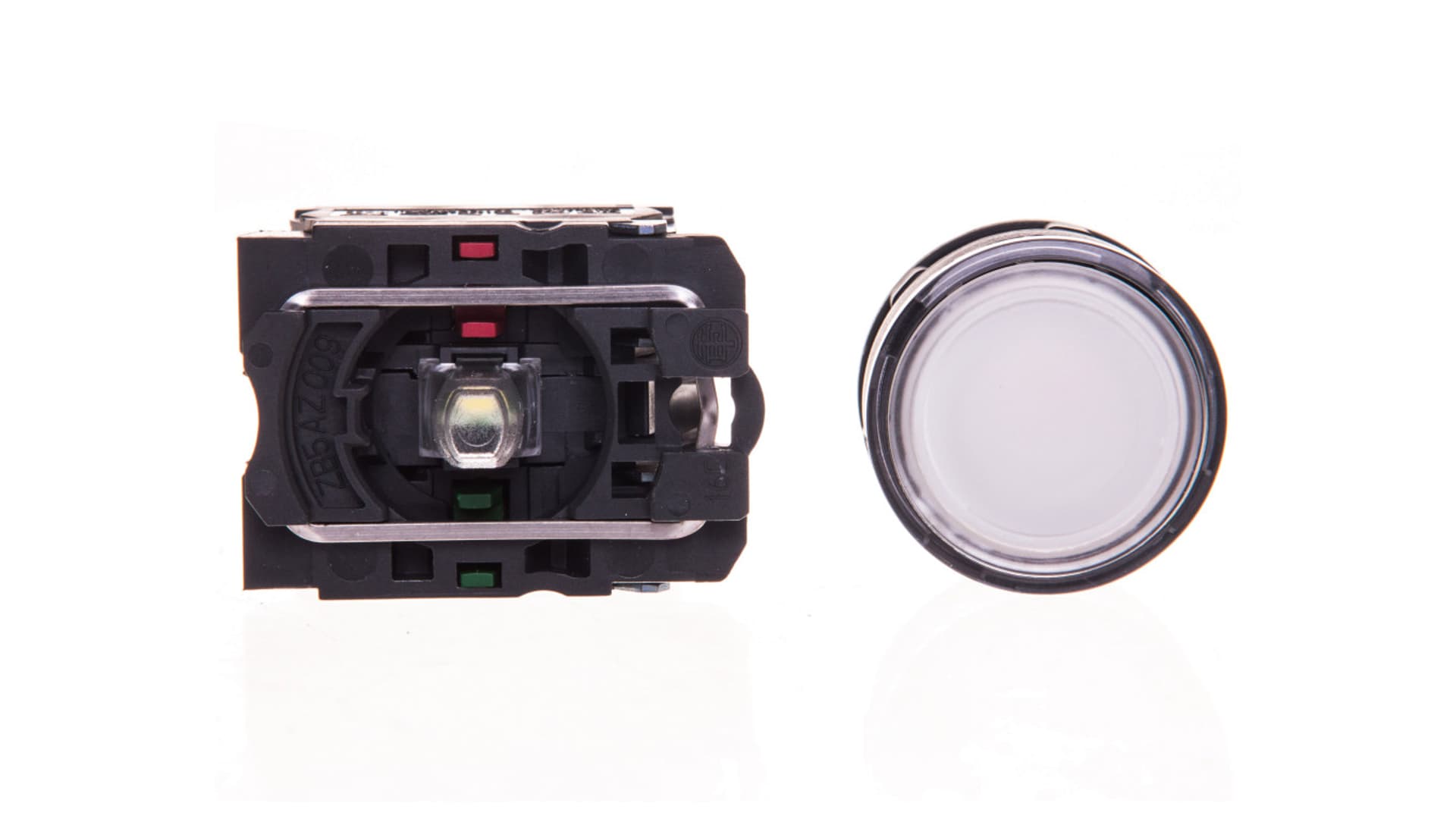 

Przycisk sterowniczy 22mm biały z samopowrotem z podświetleniem 1Z 1R XB5AW31B5