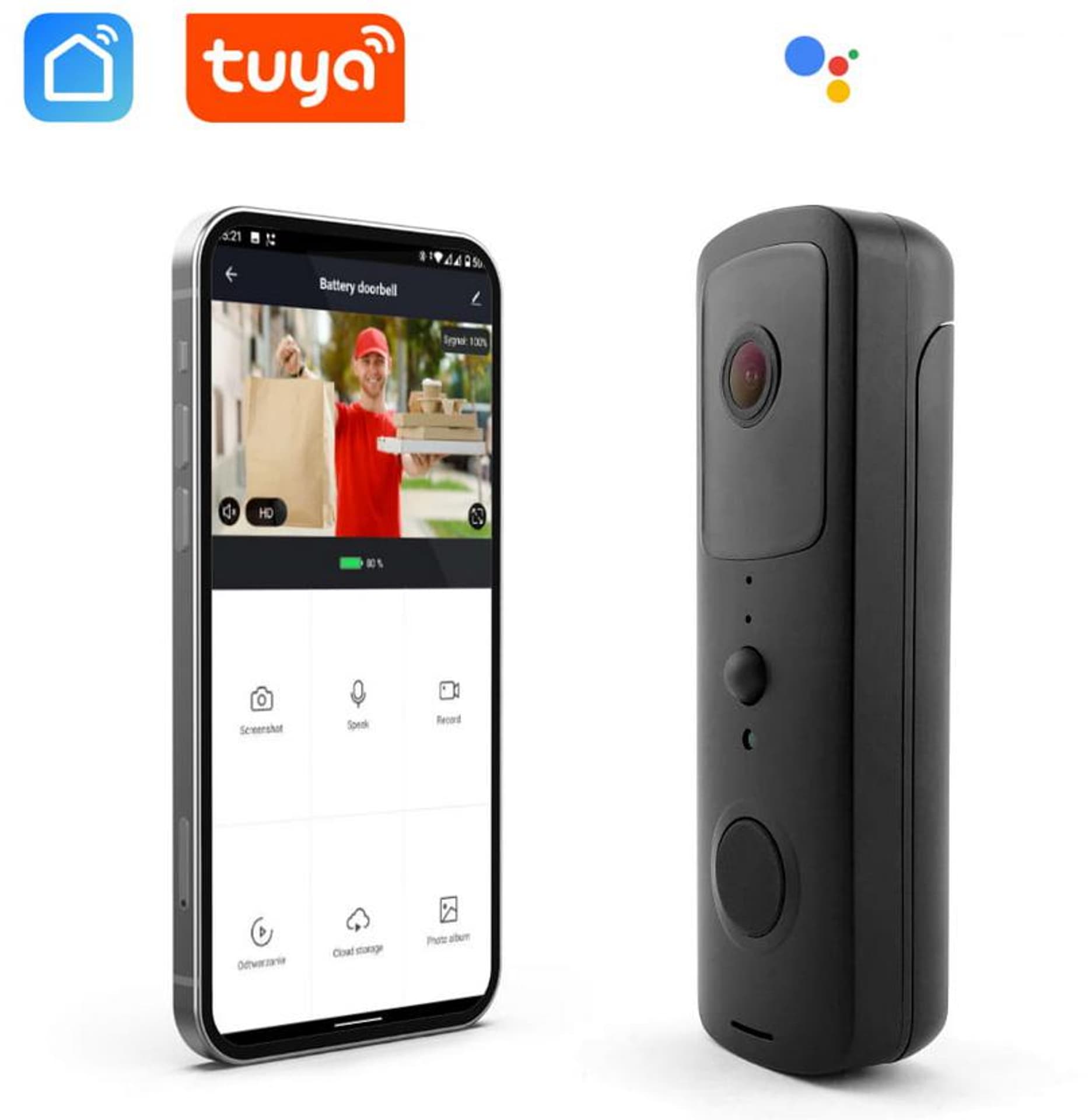 

Videodomofon Wi-Fi TUYA V30