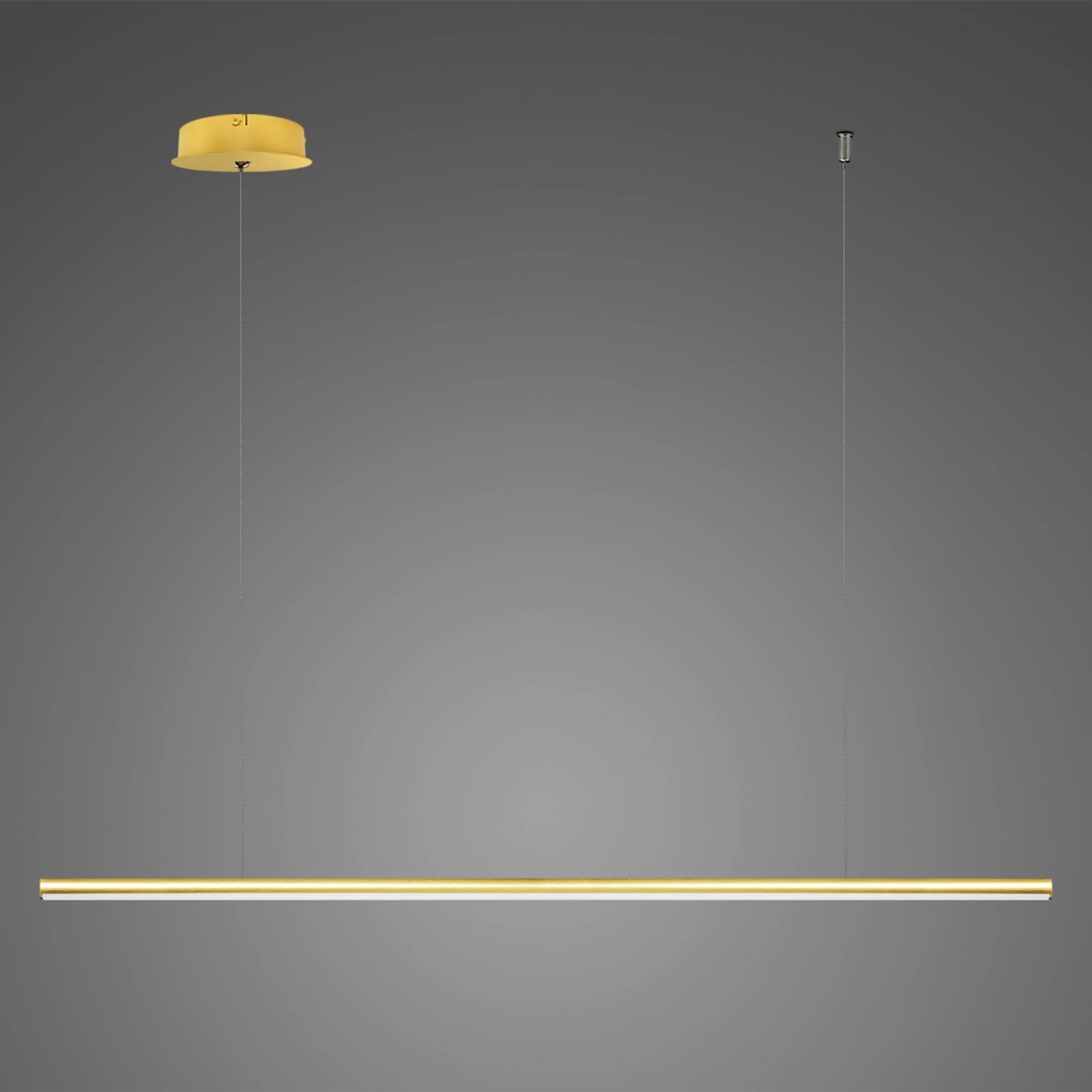 

Lampa wisząca LINEA No.1B 120cm 3k złota Altavola Design (Barwa światła delikatnie ciepła, Kolor Złoty, Możliwość ściemniania nie)