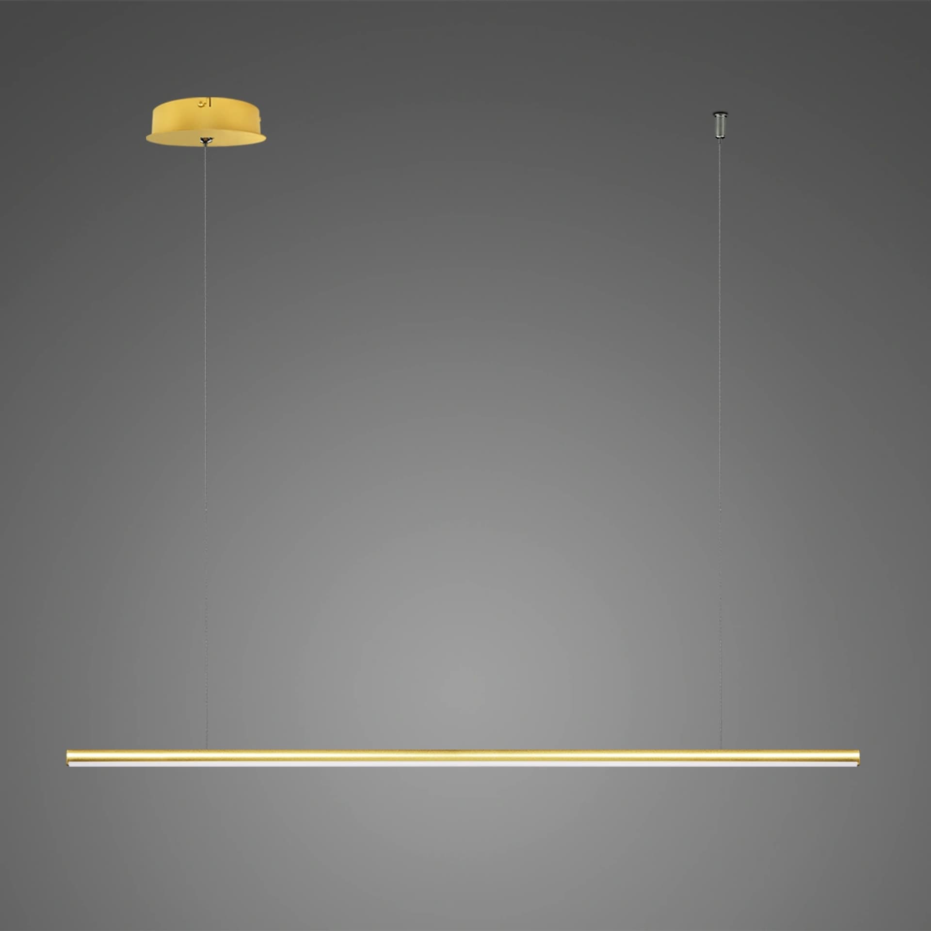 

Lampa wisząca LINEA No.1B 100cm 3k złota Altavola Design (Barwa światła delikatnie ciepła, Kolor Złoty, Możliwość ściemniania nie)