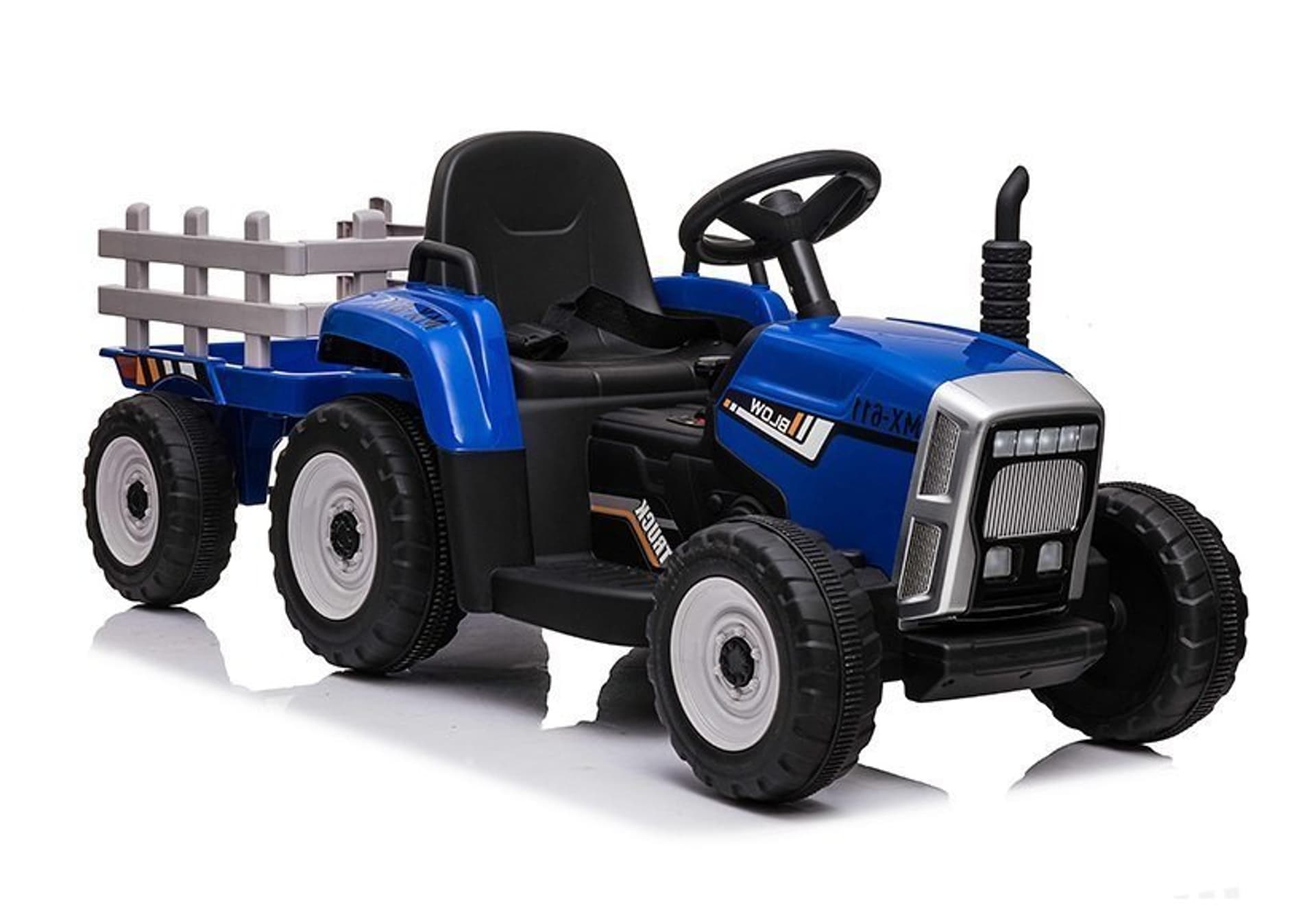

Traktor na Akumulator z Przyczepą XMX611 Niebieski