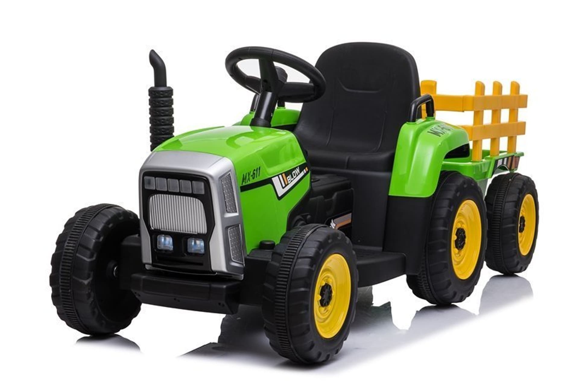 

Traktor na Akumulator z Przyczepą XMX611 Zielony