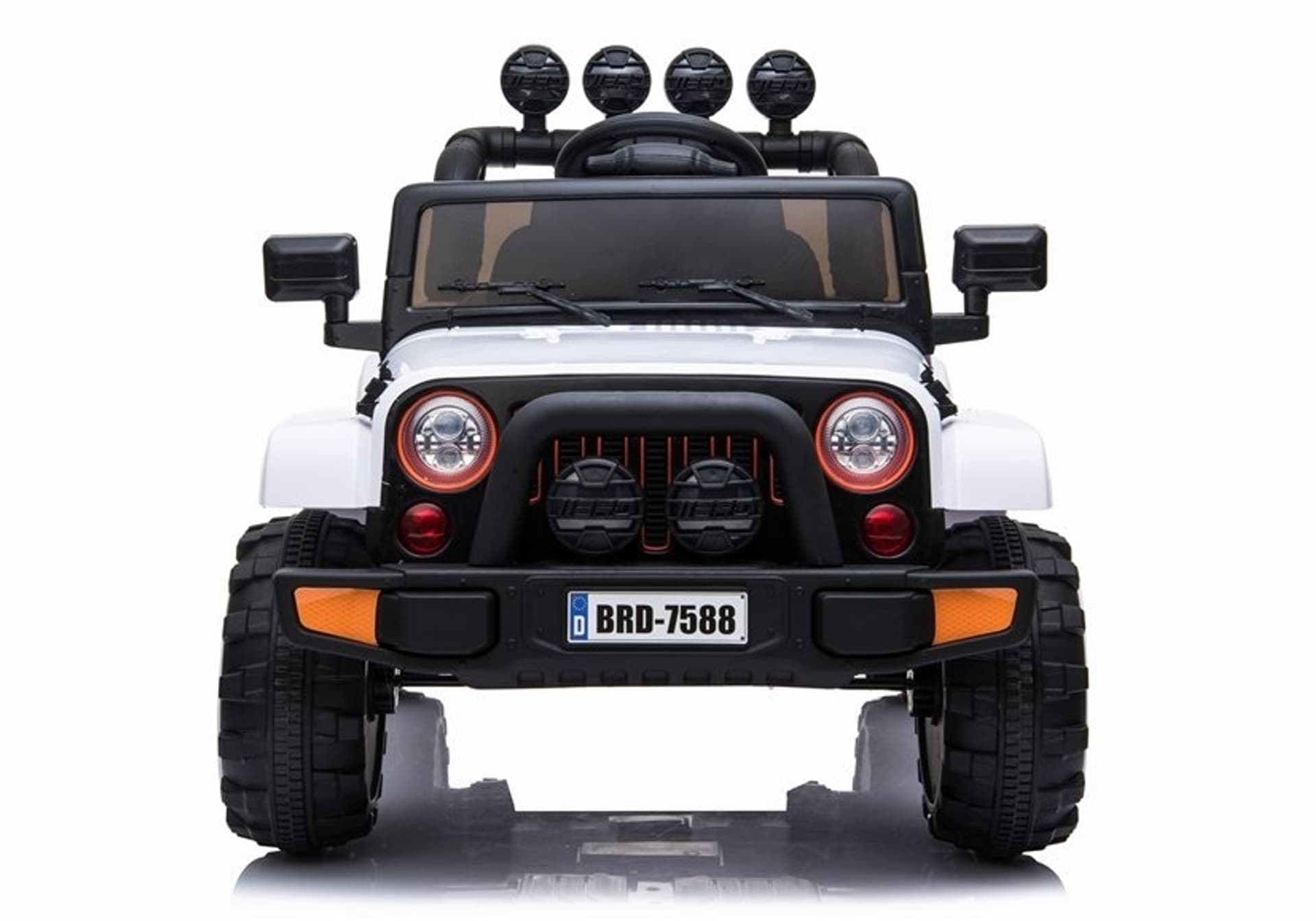 

Auto na Akumulator Jeep BRD-7588 Biały 4x4