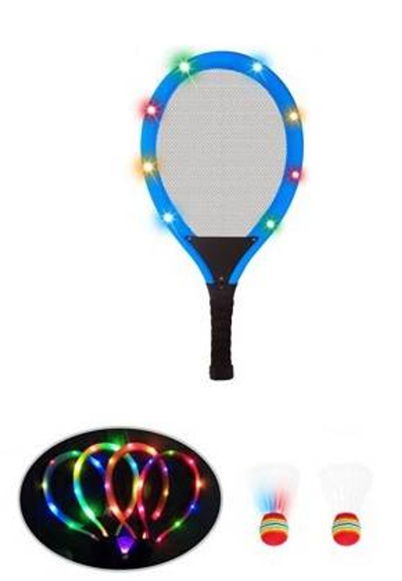 

RAKIETKI PALETKI BADMINTON ŚWIECĄCE LED + LOTKI