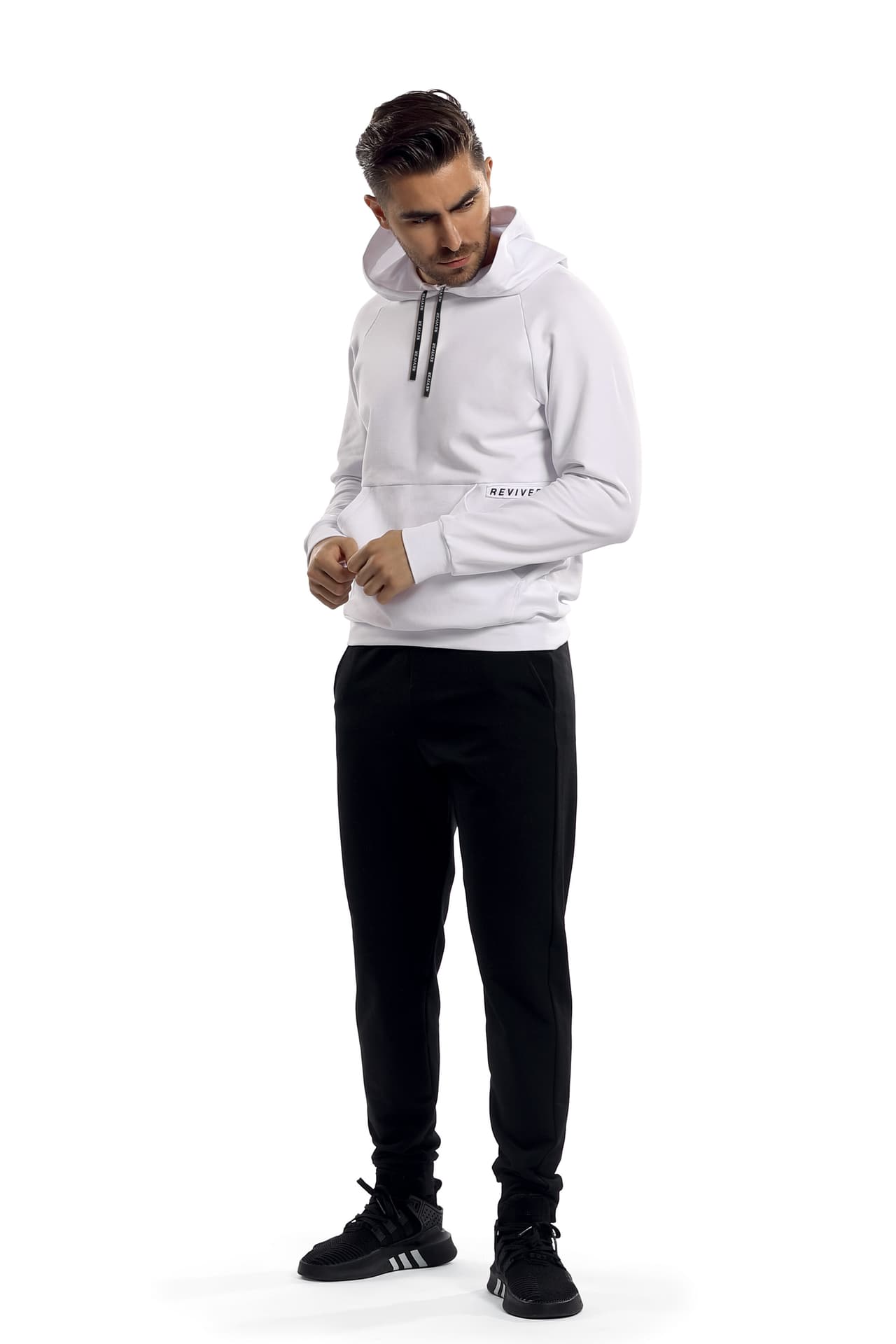 

Bluza z kapturem F5552 Biała (Rozmiar S)
