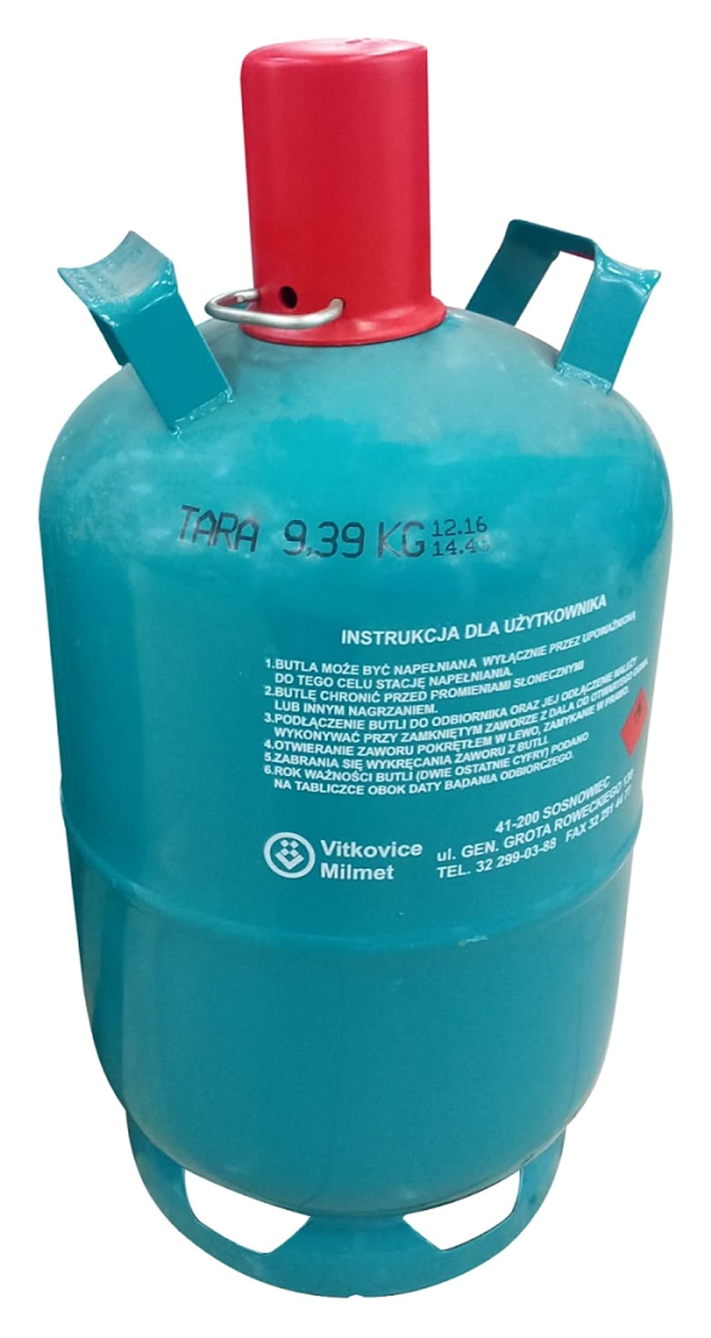 

BUTLA TURYSTYCZNA 27,2L/11KG PUSTA BEZ KOŁNIERZA GW. W21.8