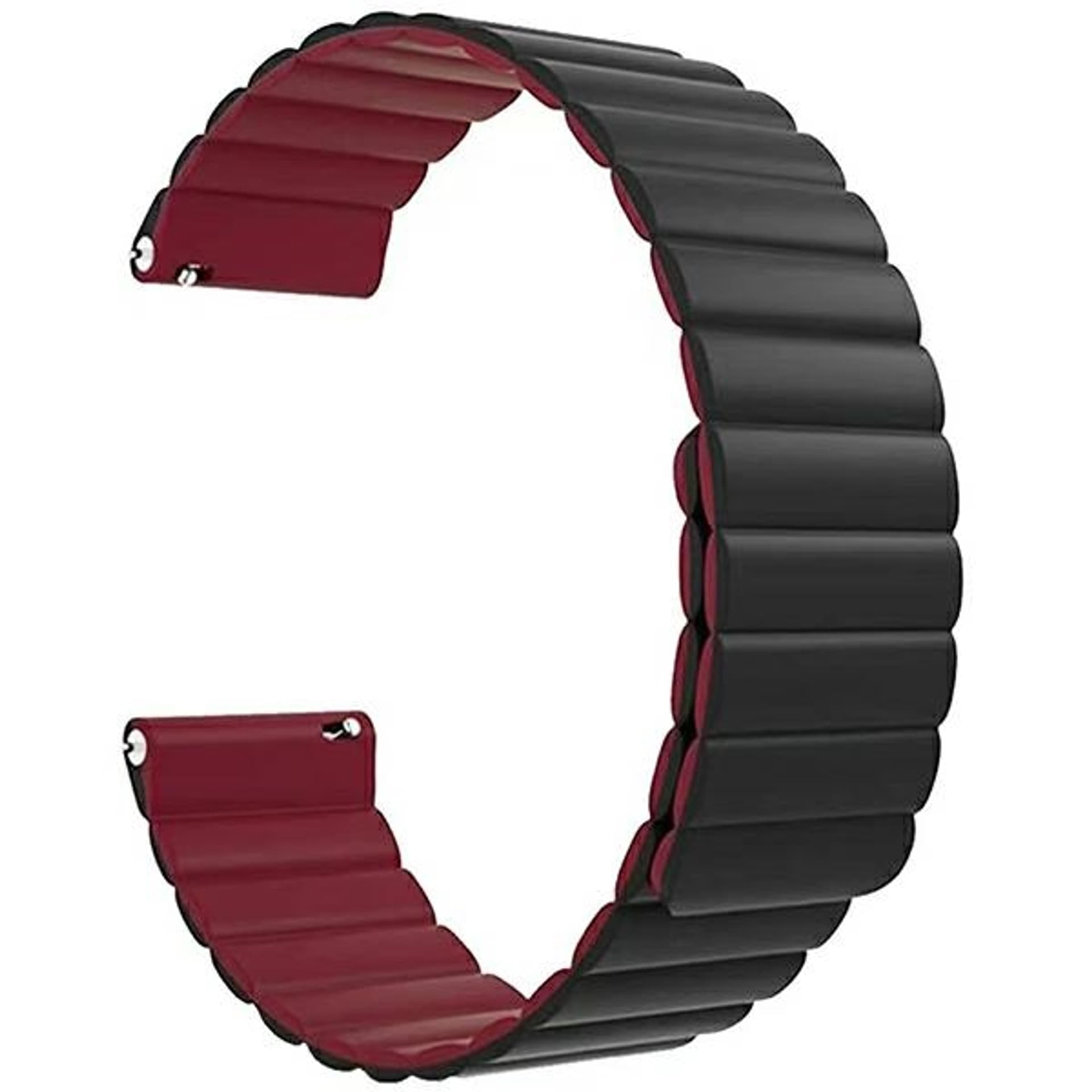 

Beline pasek Watch 22mm Magnetic czarno-czerwony black/red