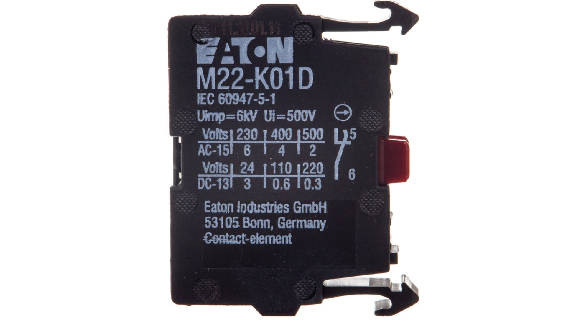 

Styk pomocniczy 1Z montaż czołowy M22-K10P 110835