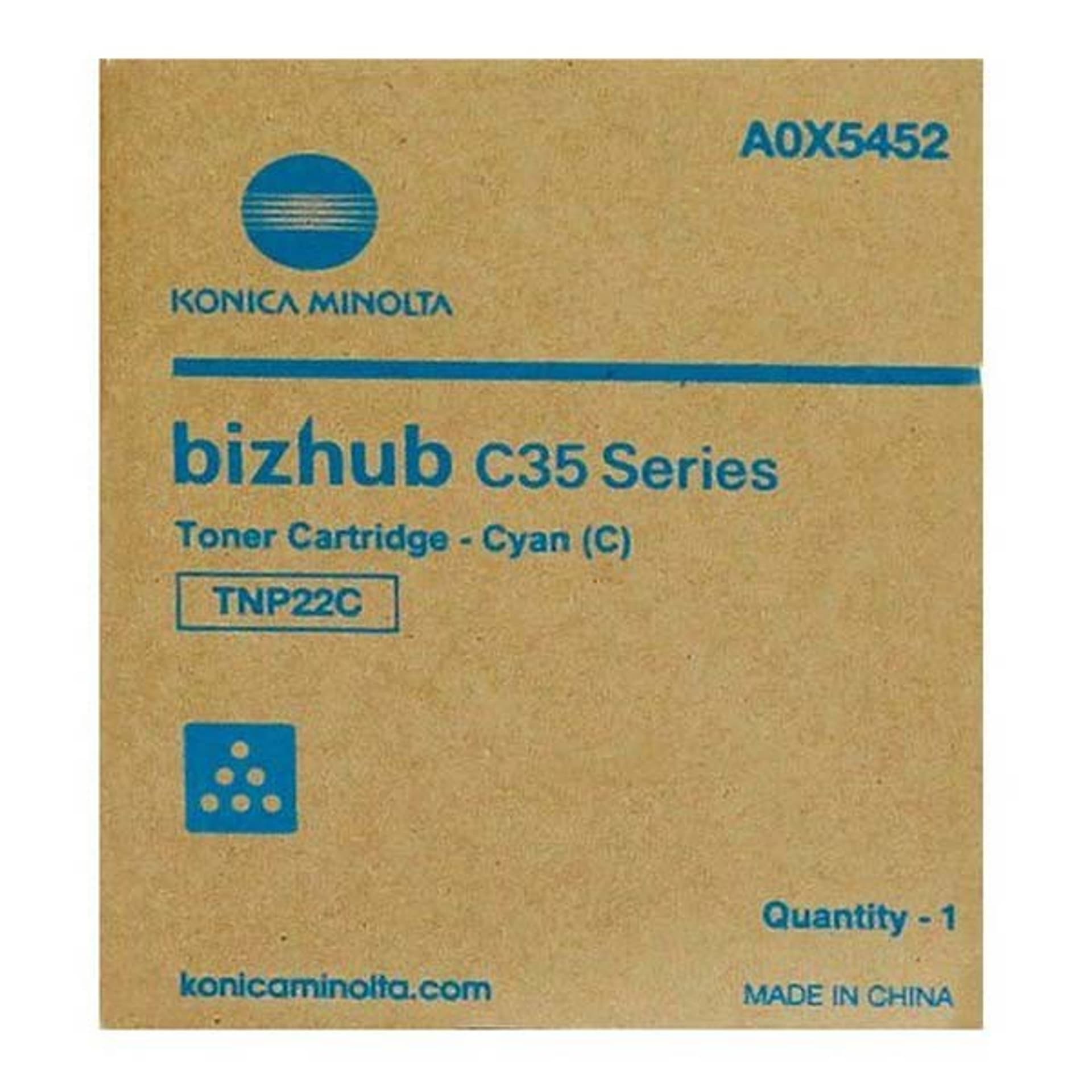 

Konica Minolta Toner TNP-22 A0X5452 Cyan 6000