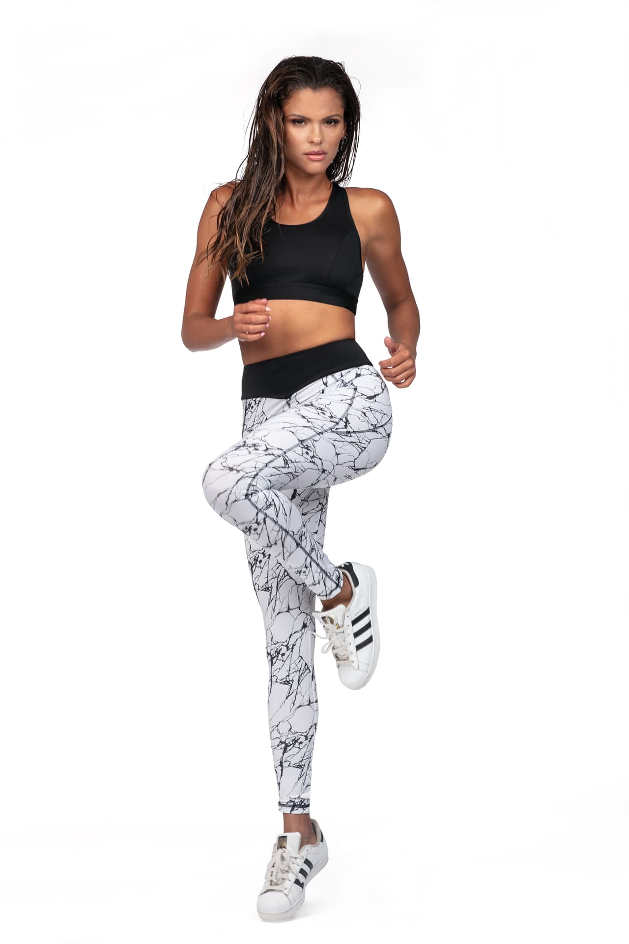 

Legginsy L9032/0 Biało-czarne (Rozmiar M)