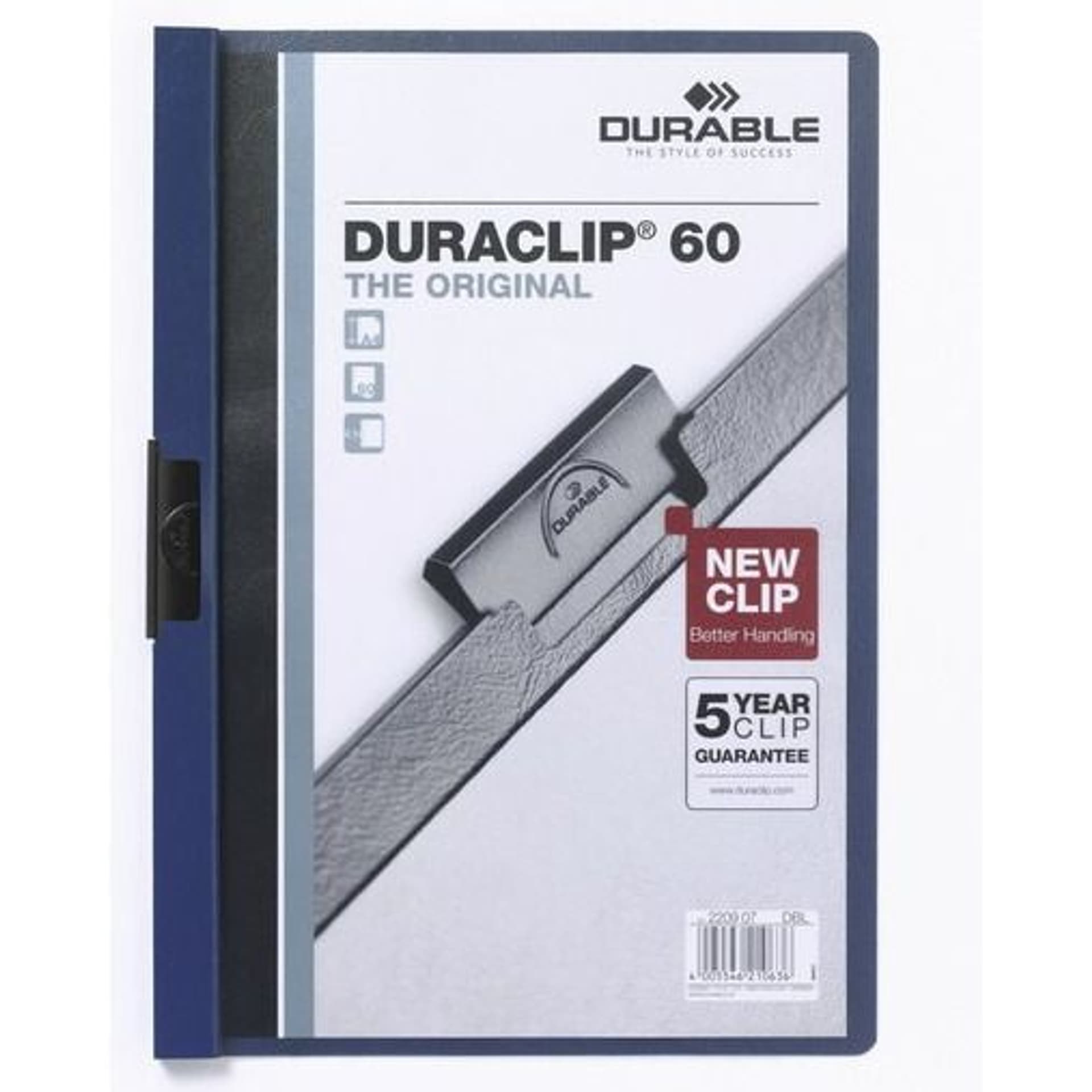 

Skoroszyt zaciskowy A4 1-60k niebieski 220906 DURACLIP Original DURABLE