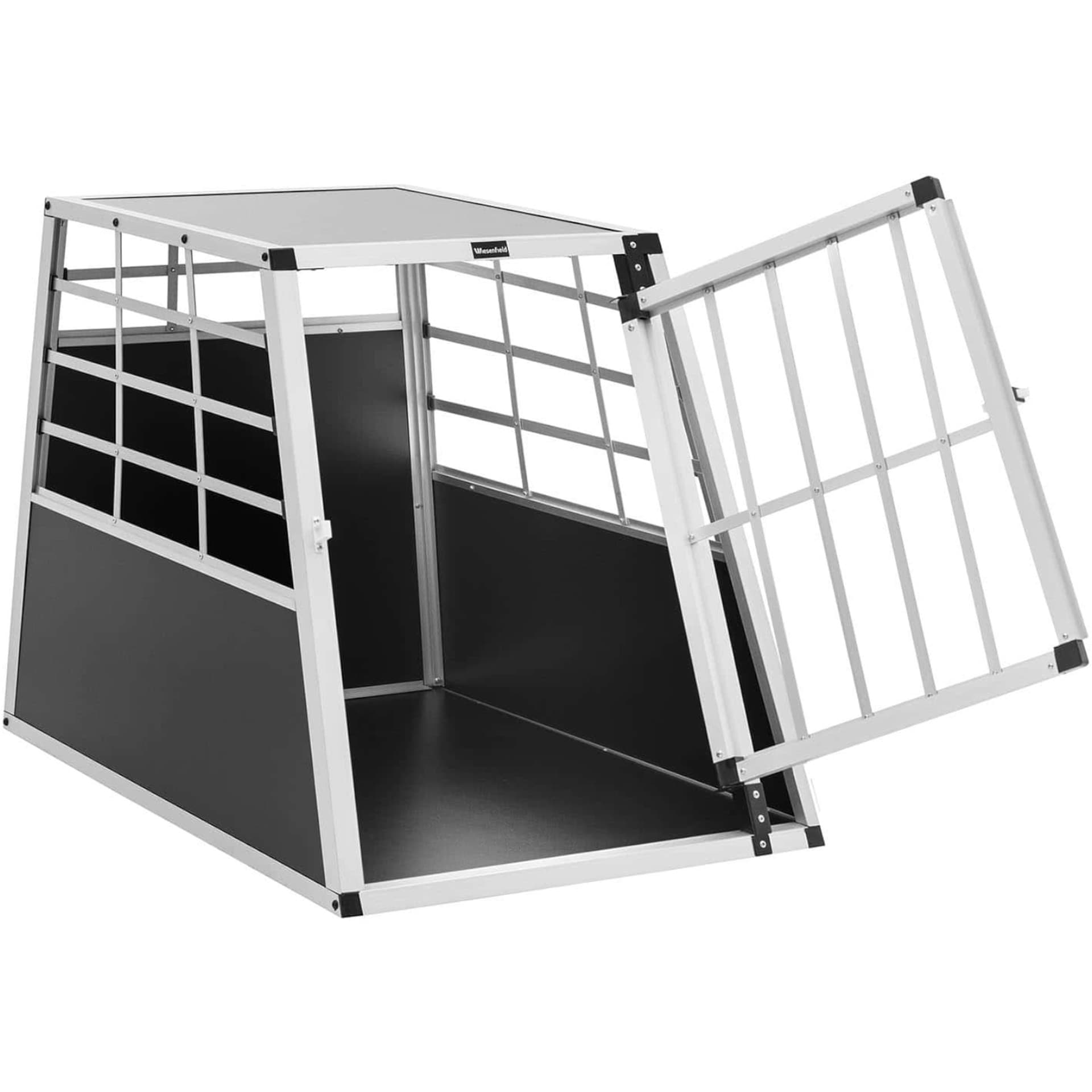 

Transporter klatka metalowa do przewozu psa trapezowa 91 x 65 x 70 cm