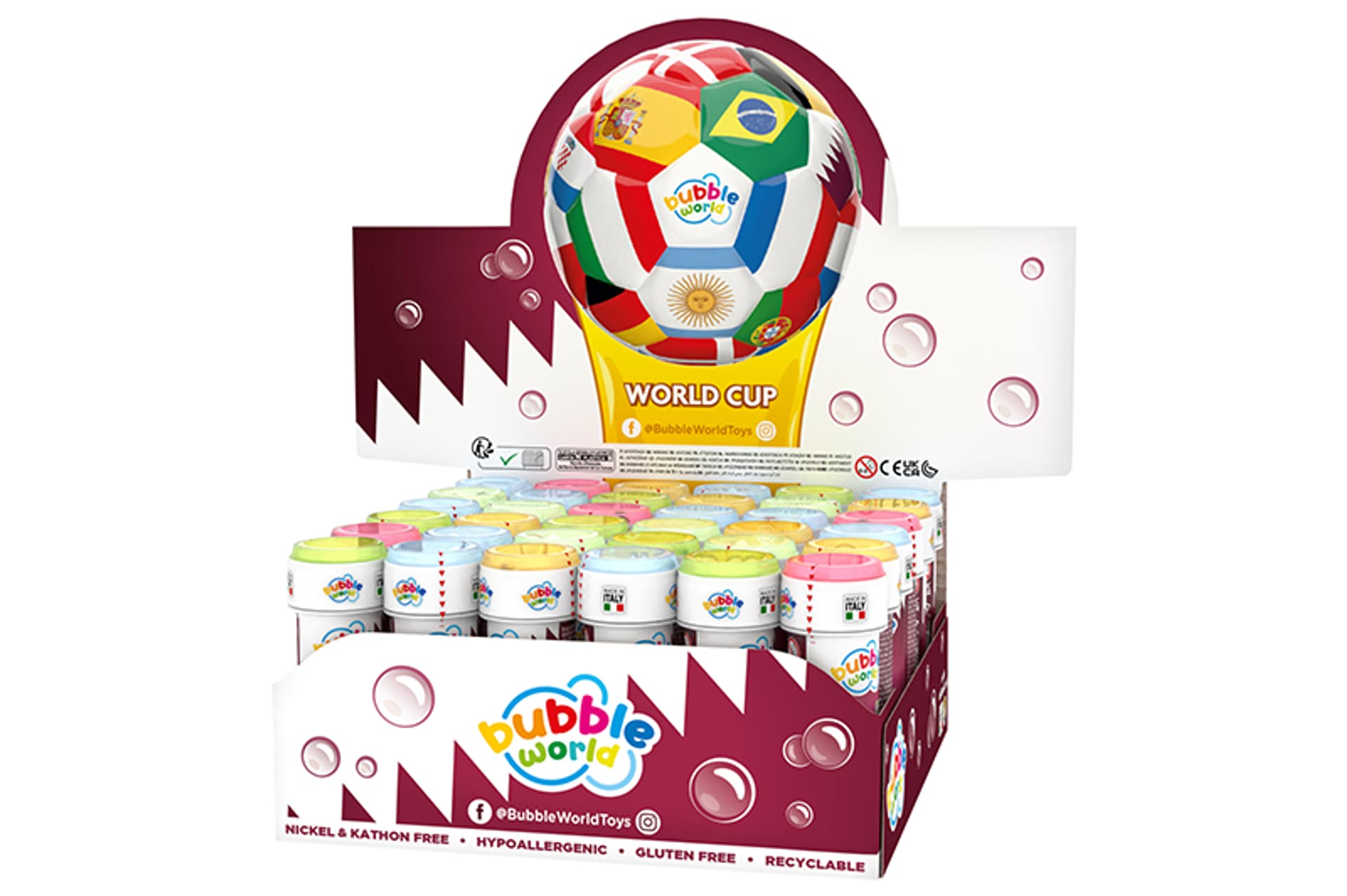 

BAŃKI MYDLANE 60 ML – WORLD CUP BUBBLES