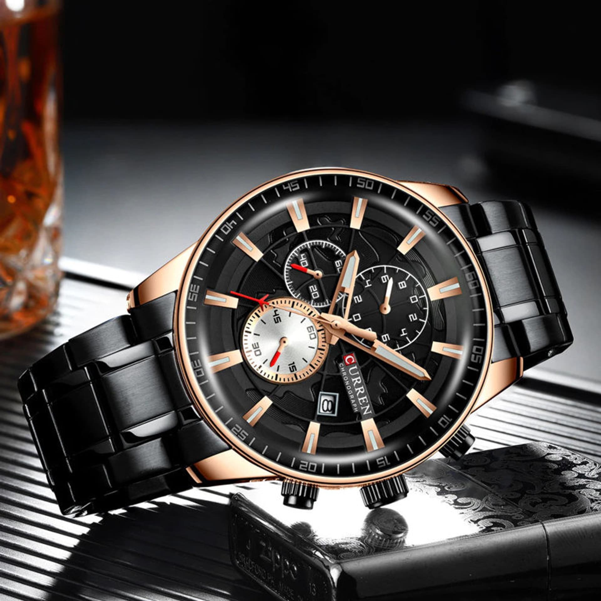 

ZEGAREK MĘSKI CURREN 8362 (zc017d) - CHRONOGRAF + BOX, Zc017d) - chronograf + bo