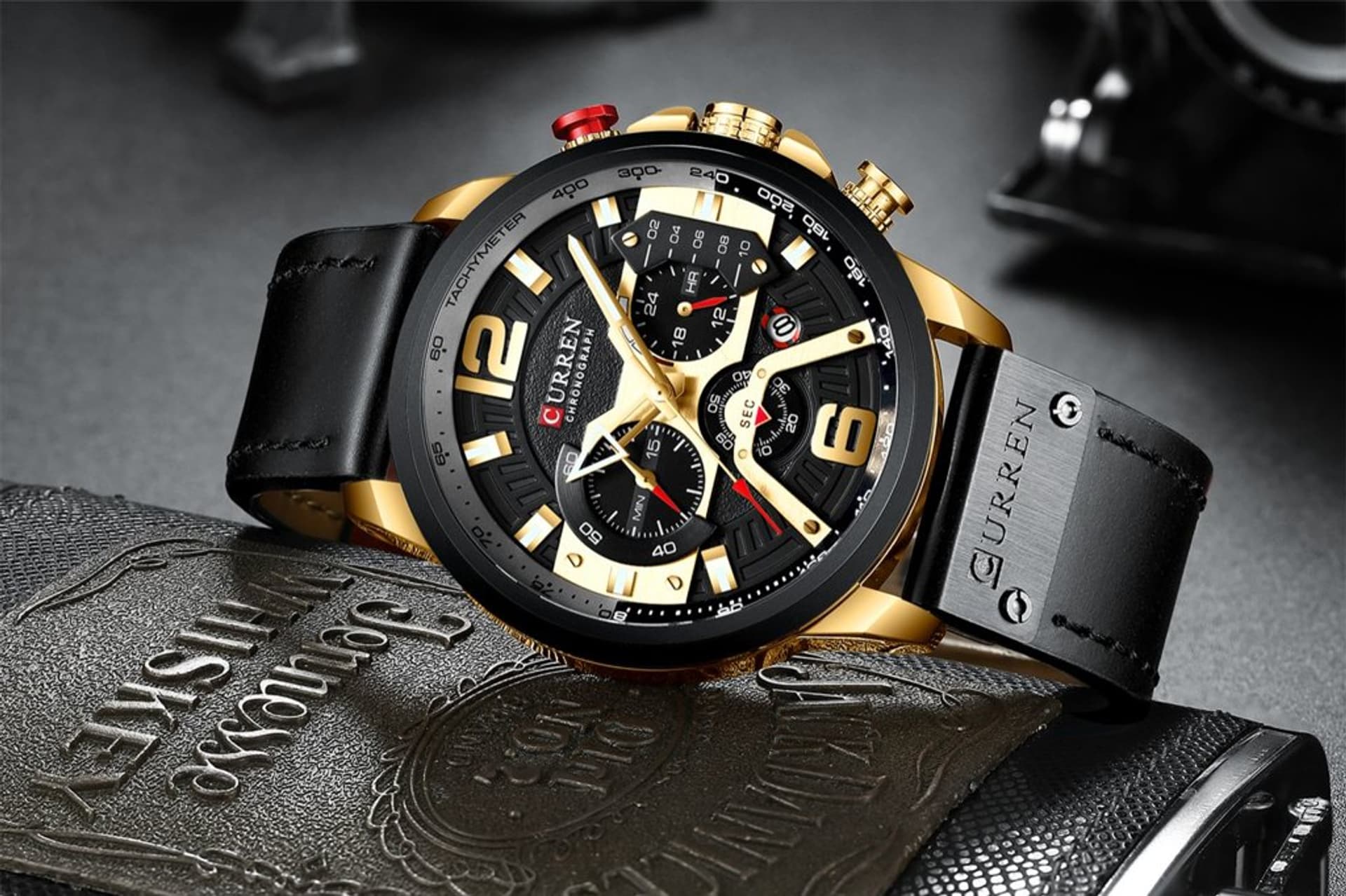 

ZEGAREK MĘSKI CURREN 8329 (zc027b) - CHRONOGRAF + BOX, Zc027b) - chronograf + bo