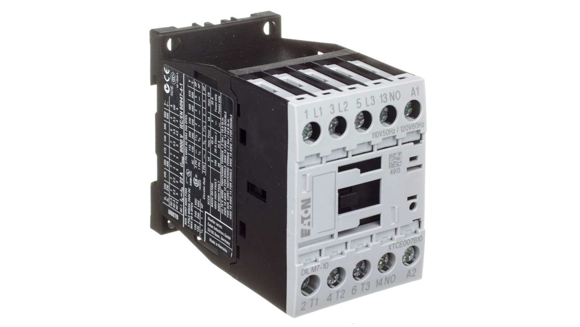 

Stycznik mocy 7A 3P 110VAC 1Z 0R DILM7-10(110V50HZ,120V60HZ) 276547, 110v50hz/120v60hz) 27654