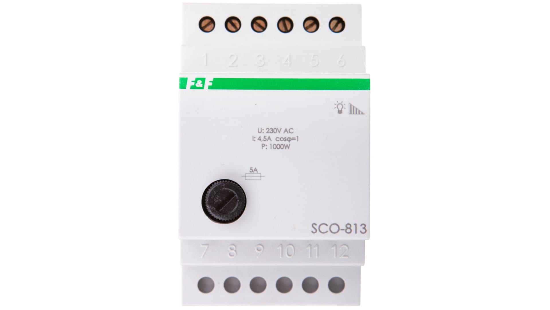 

Ściemniacz przycisk szary 1000W 4,5A 230V AC SCO-813