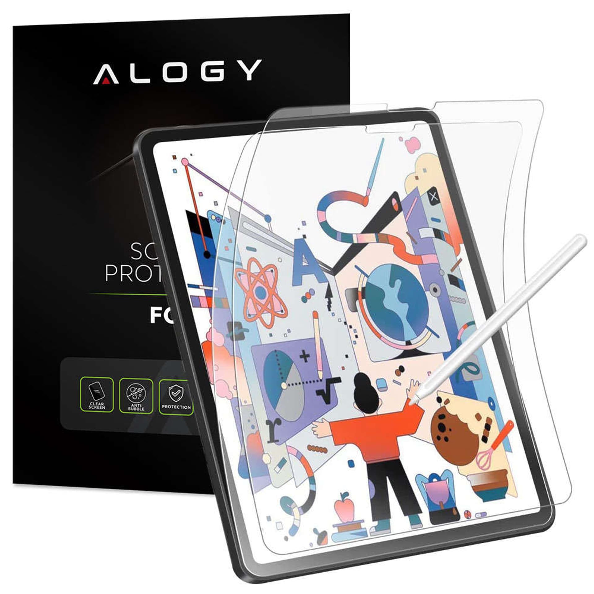 

Alogy 2x Folia matowa na ekran Matte Paper-Screen Feel do Apple iPad Pro 12.9 2022/ 2021/ 2020 / 2018