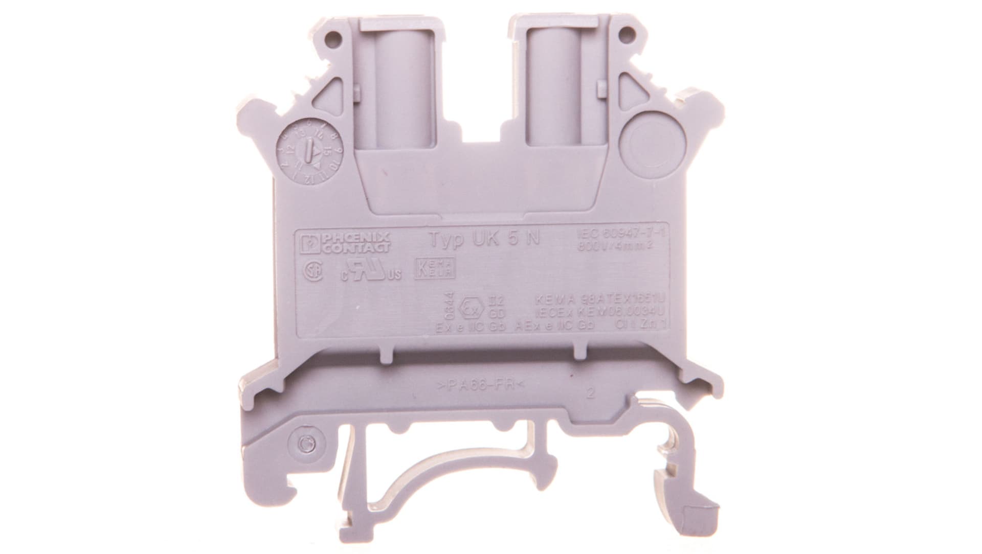 

Złączka szynowa 2-przewodowa 2,5mm2 szara UK 5 N 3004362 /50szt./