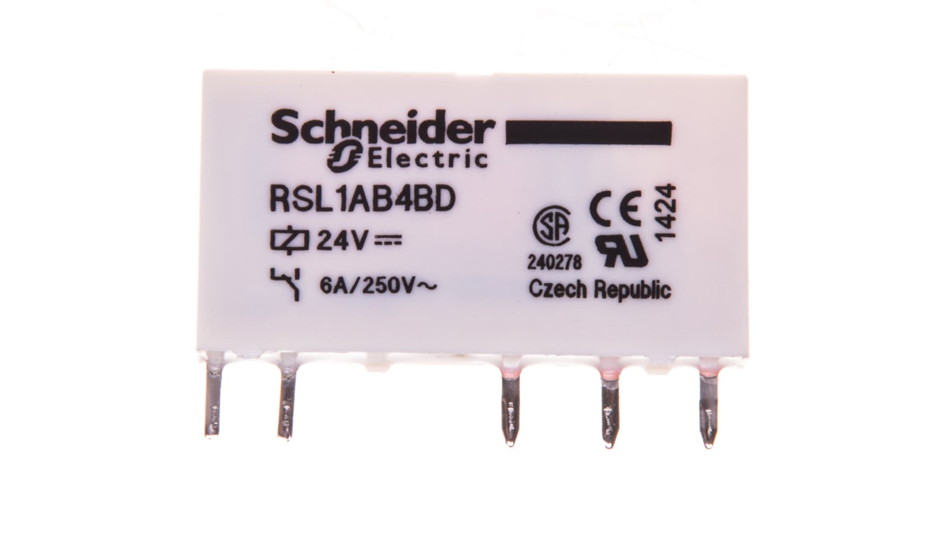 

Przekaźnik miniaturowy 1P 6A 24V AgSnO2 DCRSL1AB4BD