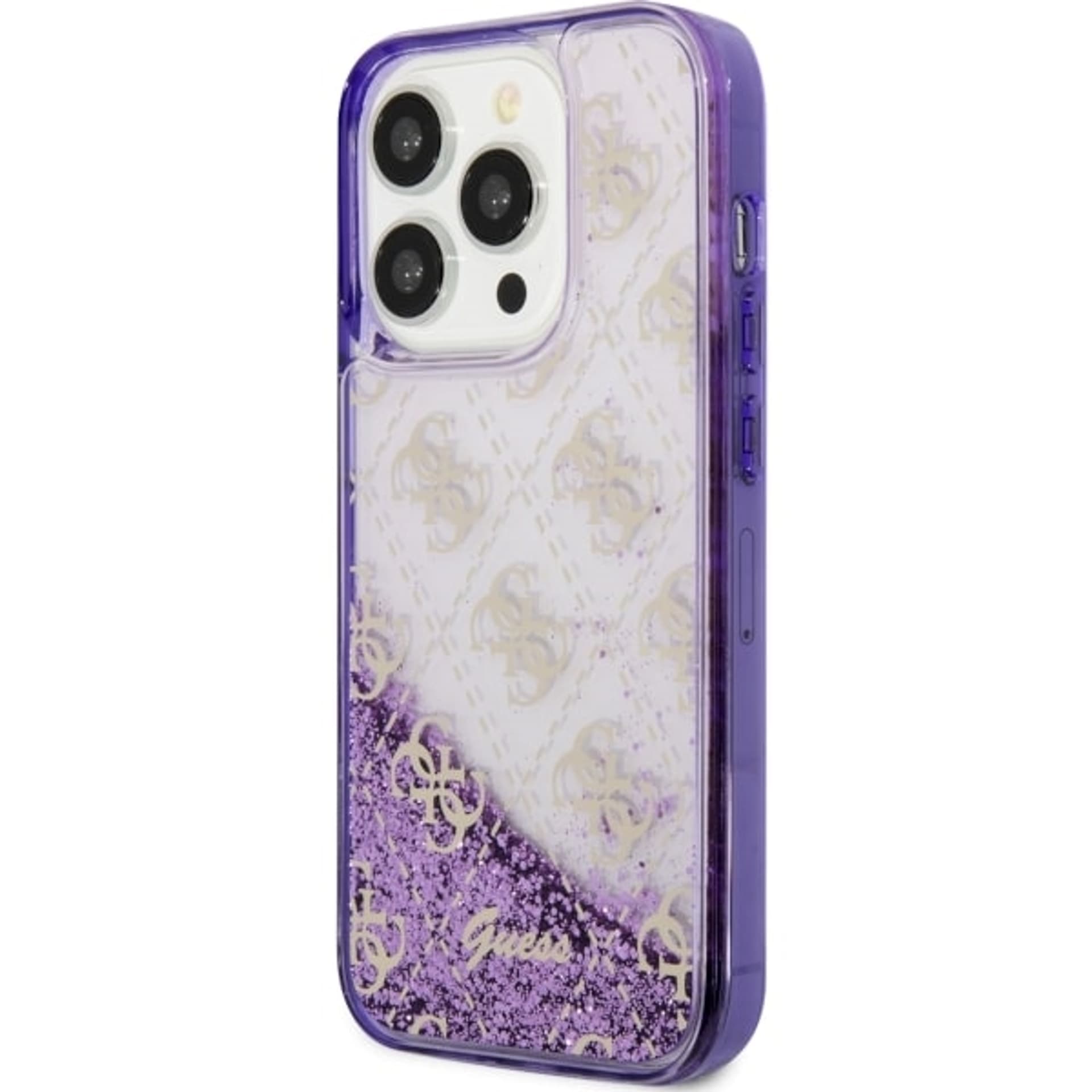 

Guess GUHCP14LLC4PSGU iPhone 14 Pro 6.1" purpurowy/purple hardcase Liquid Glitter 4G Transculent