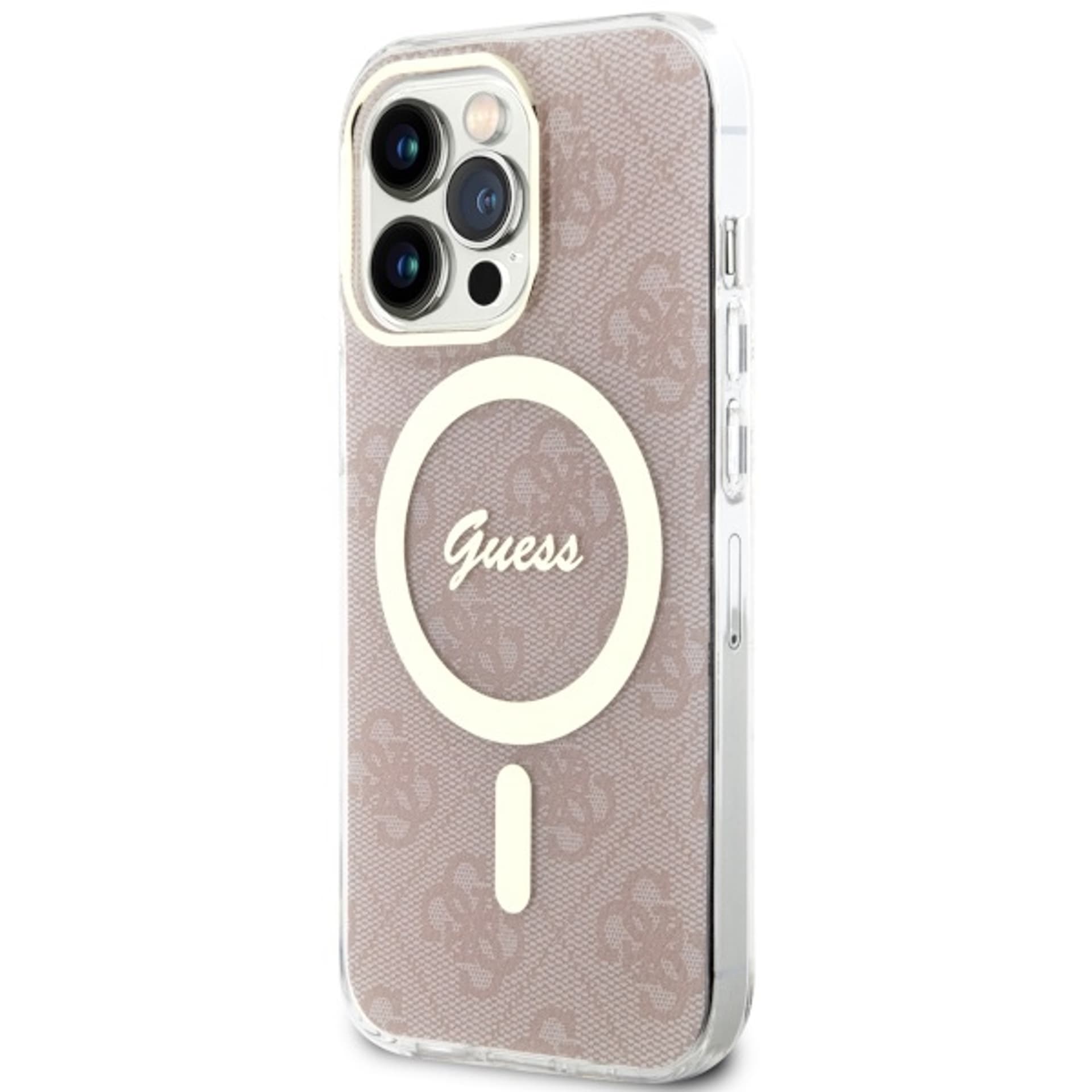 

Guess GUHMP13LH4STP iPhone 13 Pro / 13 6.1" różowy/pink hardcase 4G MagSafe