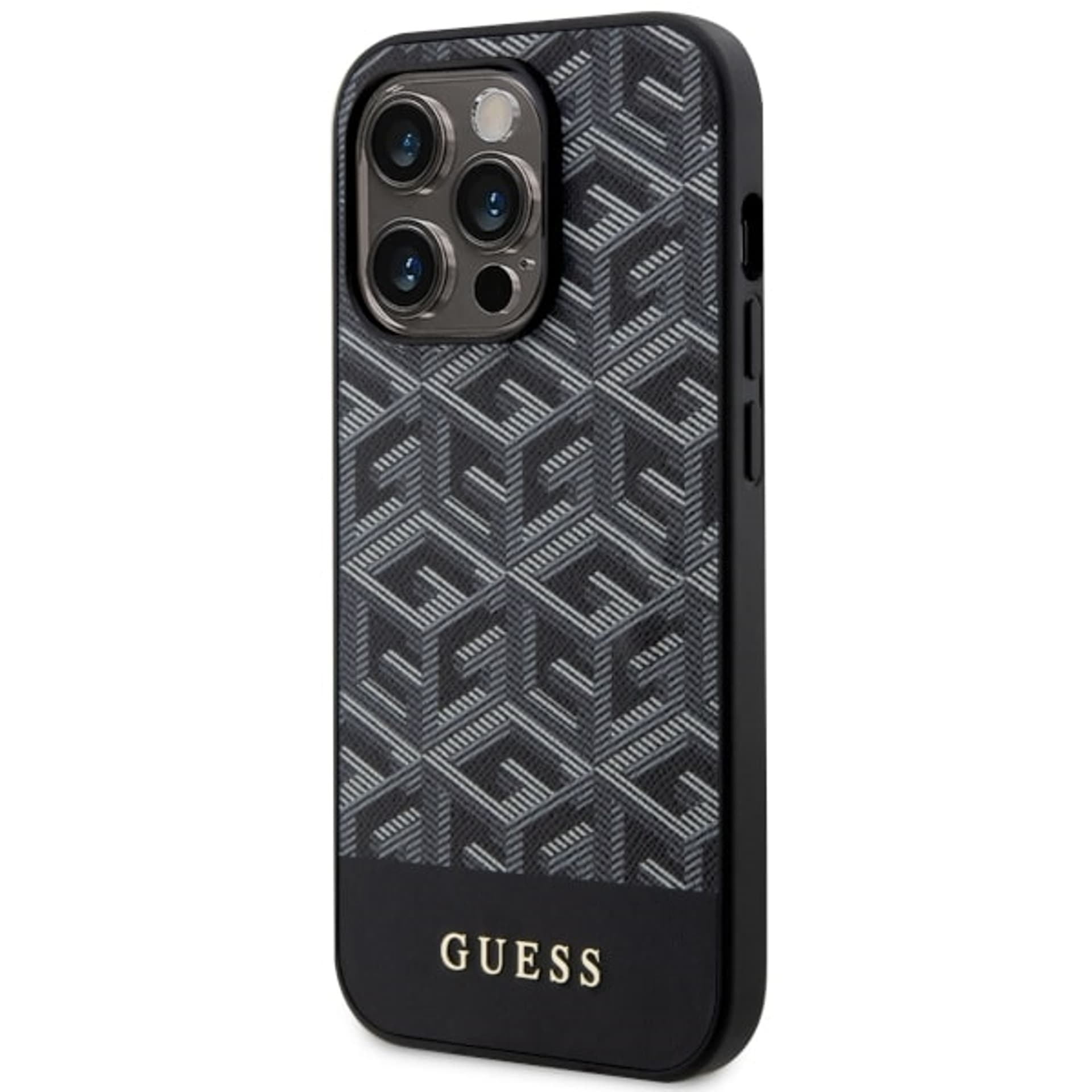 

Guess GUHMP14LHGCFSEK iPhone 14 Pro 6.1" czarny/black hardcase GCube Stripes MagSafe