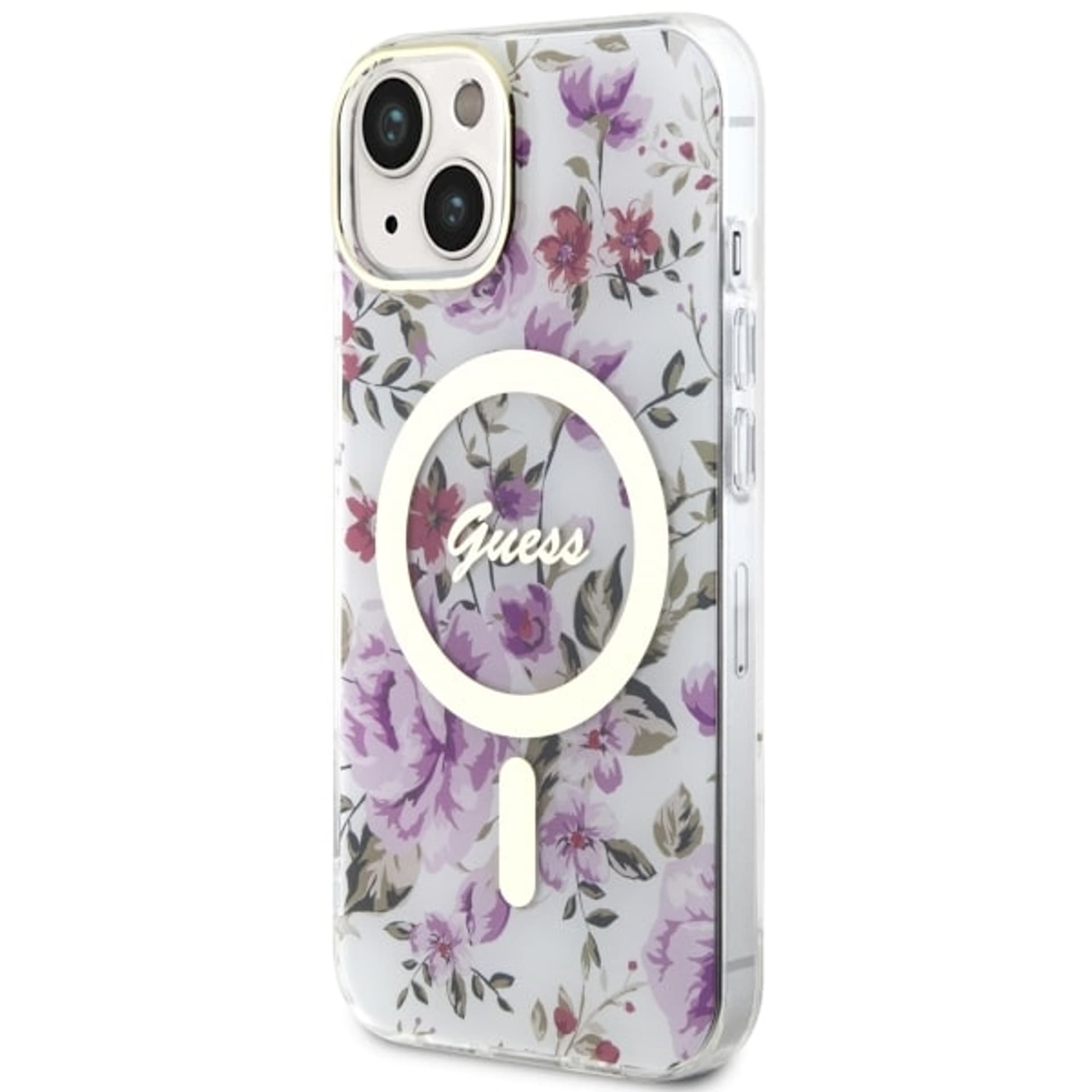 

Guess GUHMP14SHCFWST iPhone 14 6.1" transparent hardcase Flower MagSafe