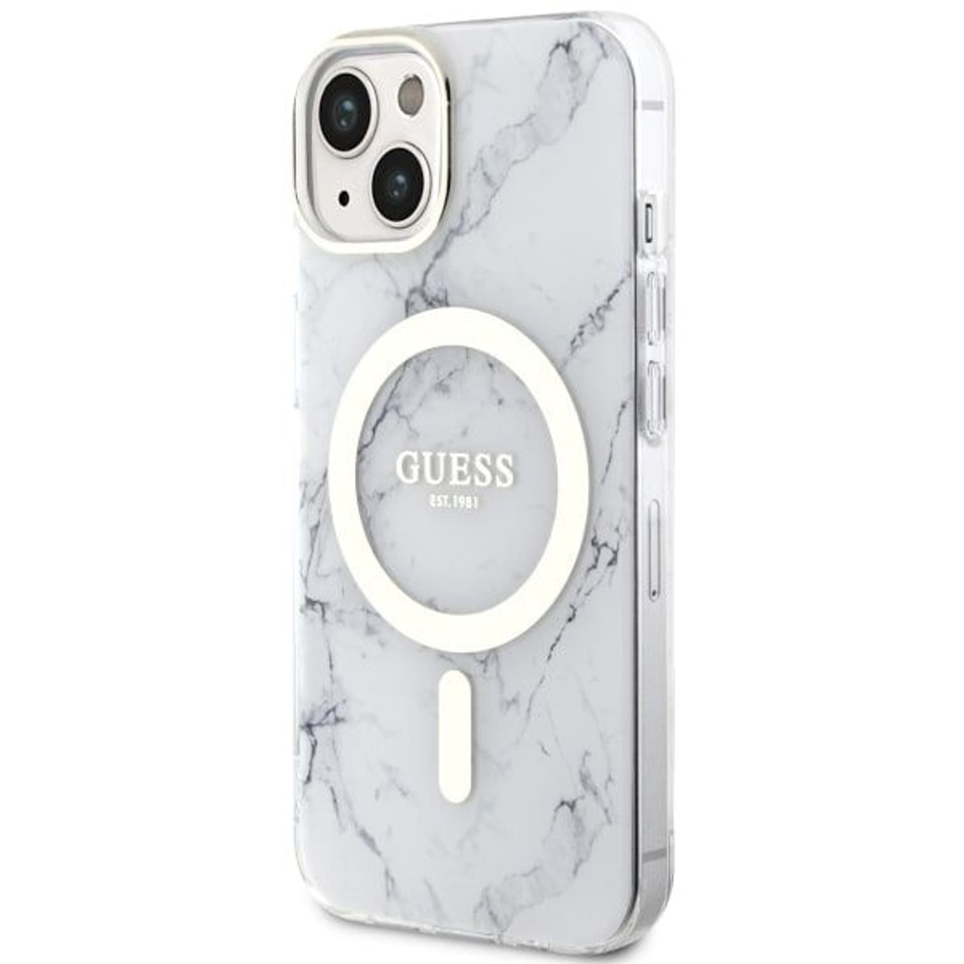 

Guess GUHMP14MPCUMAH iPhone 14 Plus 6.7" biały/white hardcase Marble MagSafe