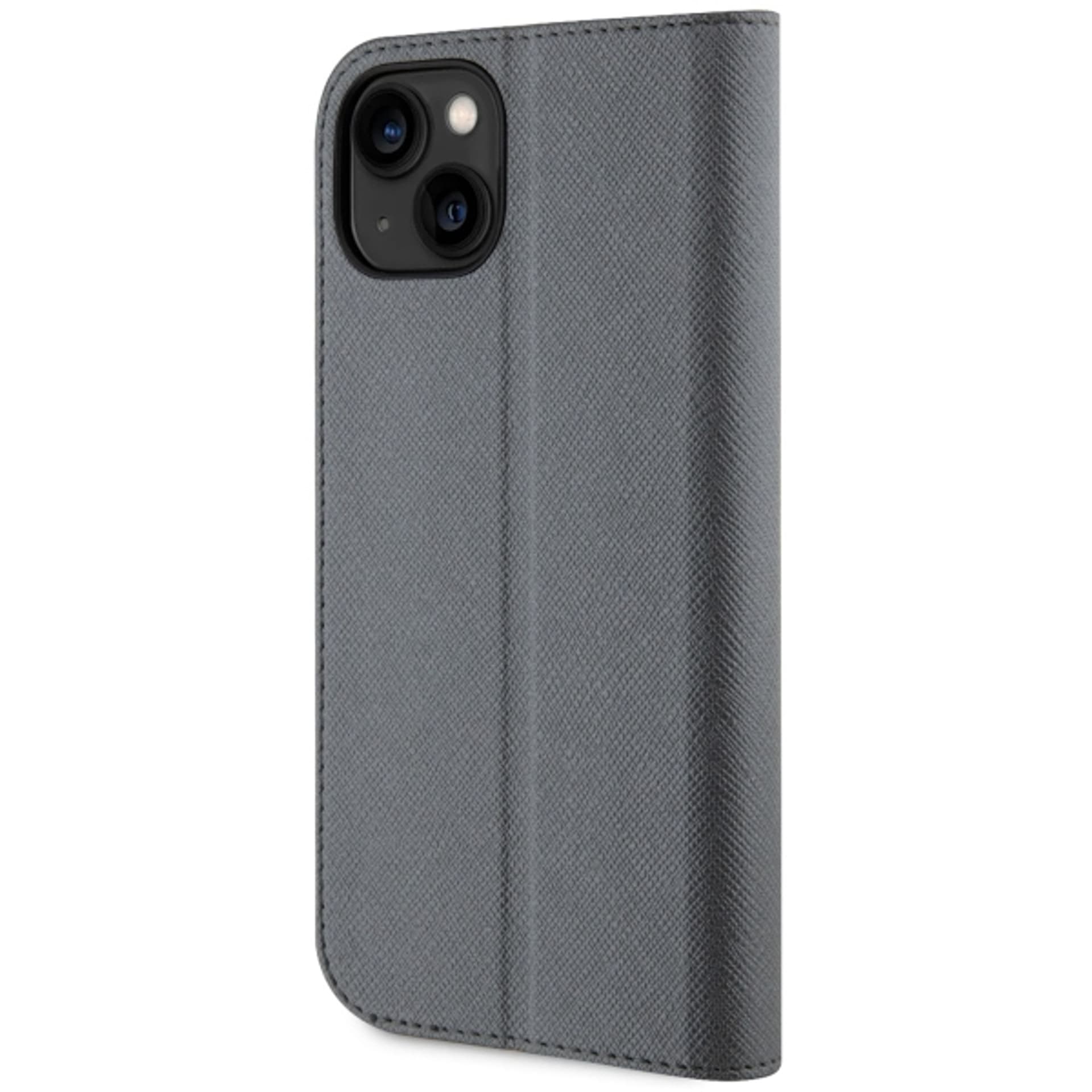 

Karl Lagerfeld KLBKP14SSANKCPG iPhone 14 6.1" bookcase srebrny/silver Saffiano Karl & Choupette