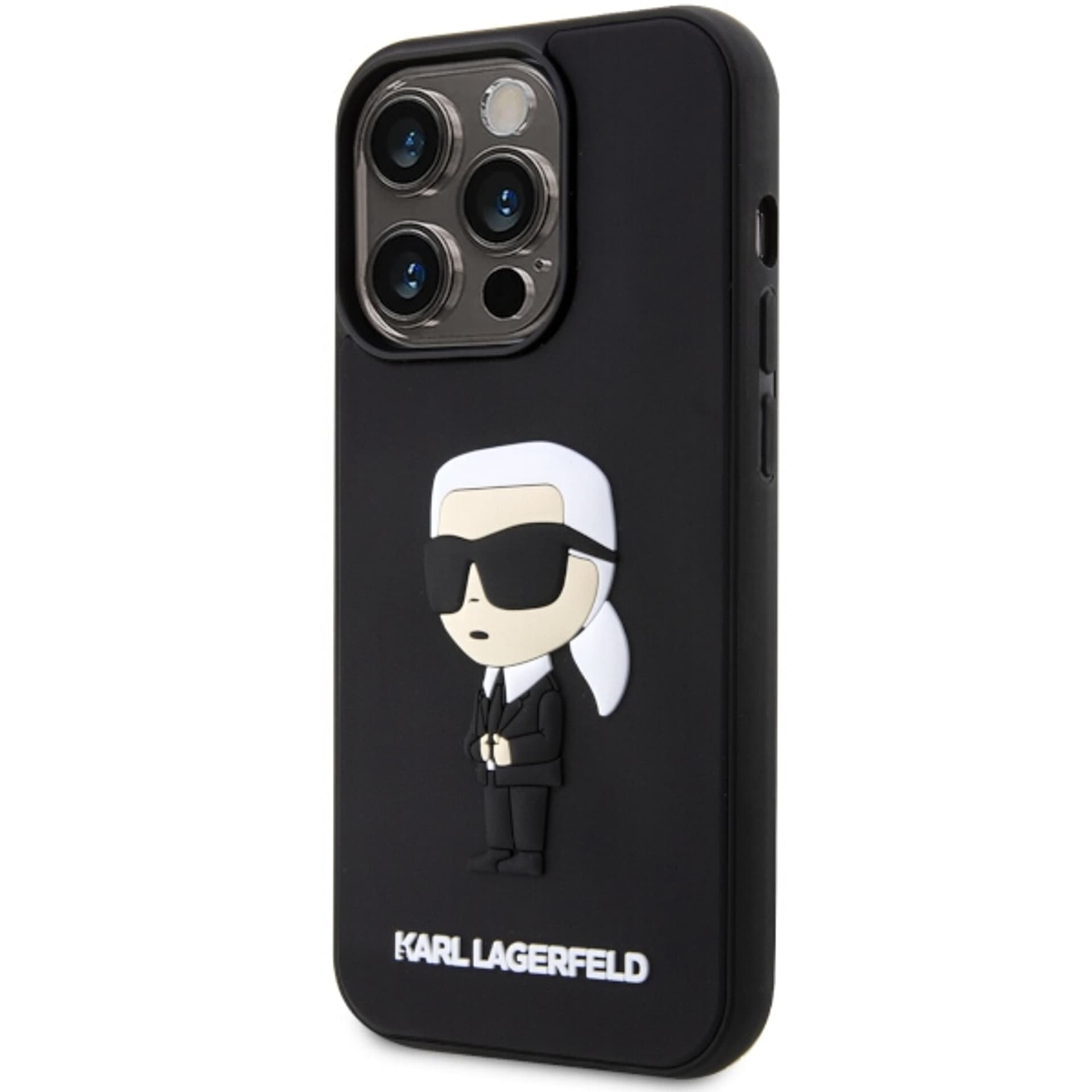 

Karl Lagerfeld KLHCP14L3DRKINK iPhone 14 Pro 6.1" czarny/black hardcase Rubber Ikonik 3D