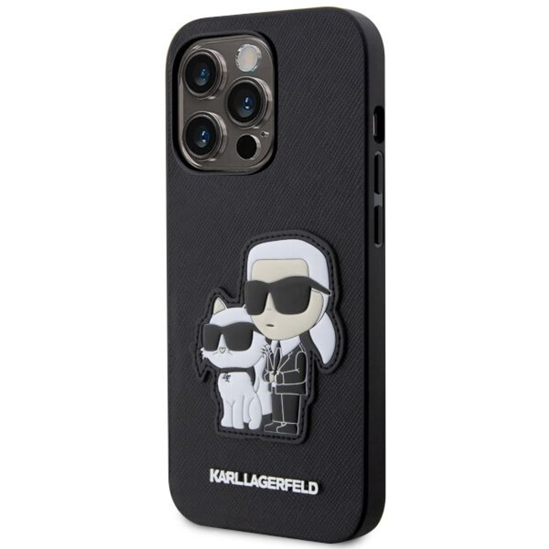 

Karl Lagerfeld KLHCP14LSANKCPK iPhone 14 Pro 6.1" hardcase czarny/black Saffiano Karl & Choupette