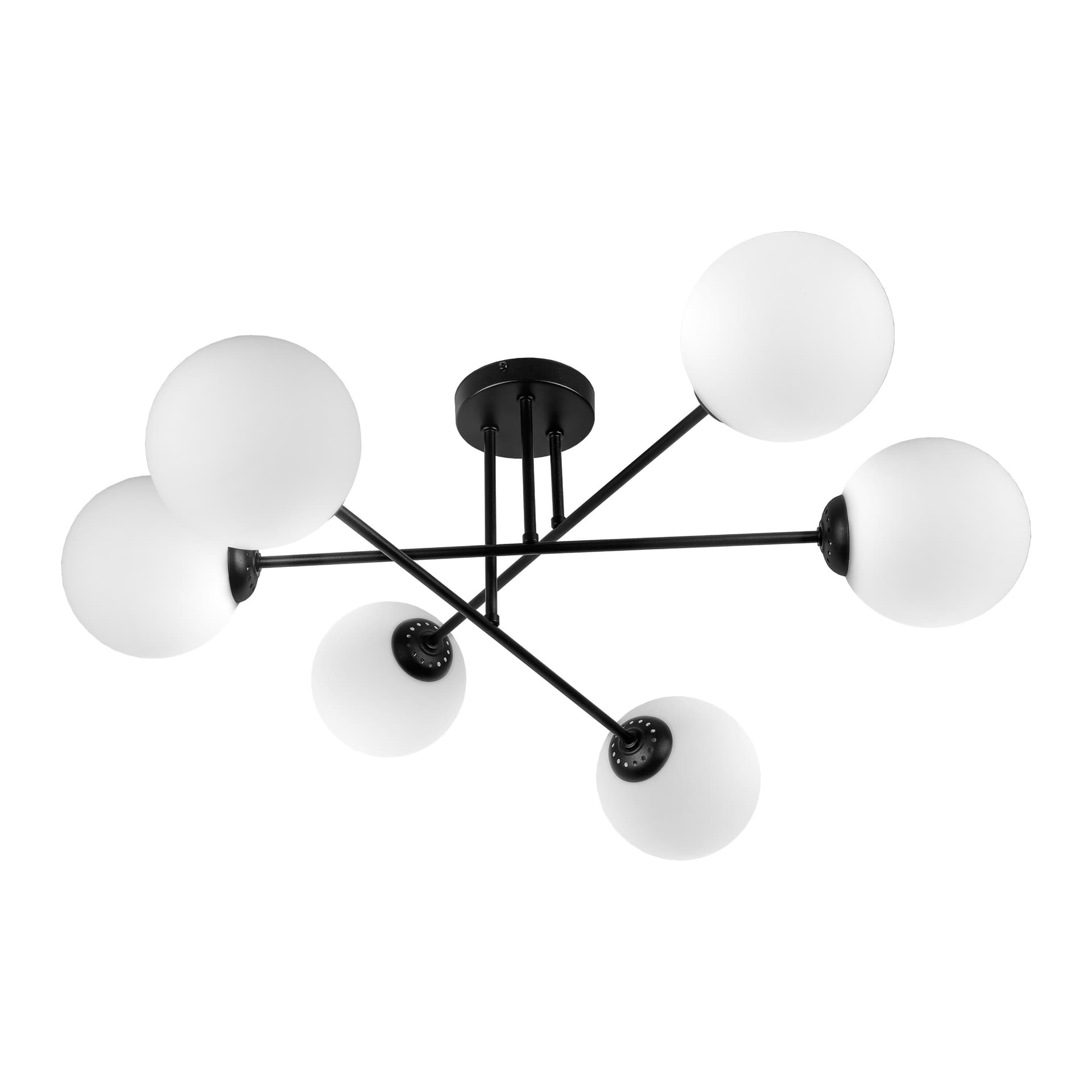 

LEIA 6P E27, lampa wisząca, max. 6x60W, czarna