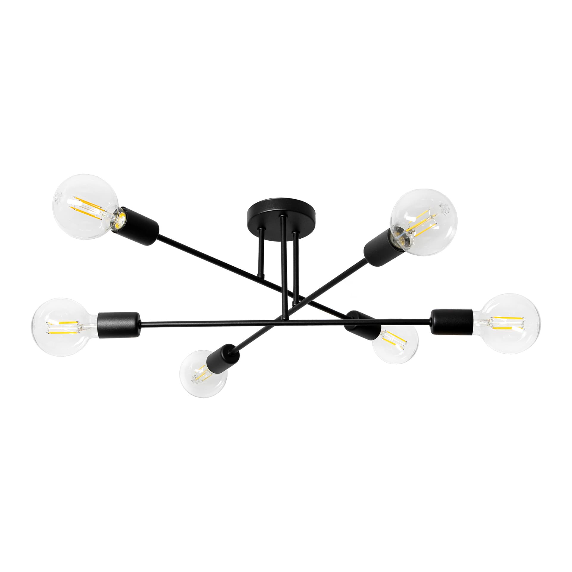 

SOLO 6P E27, lampa wisząca, max. 6x60W, czarna