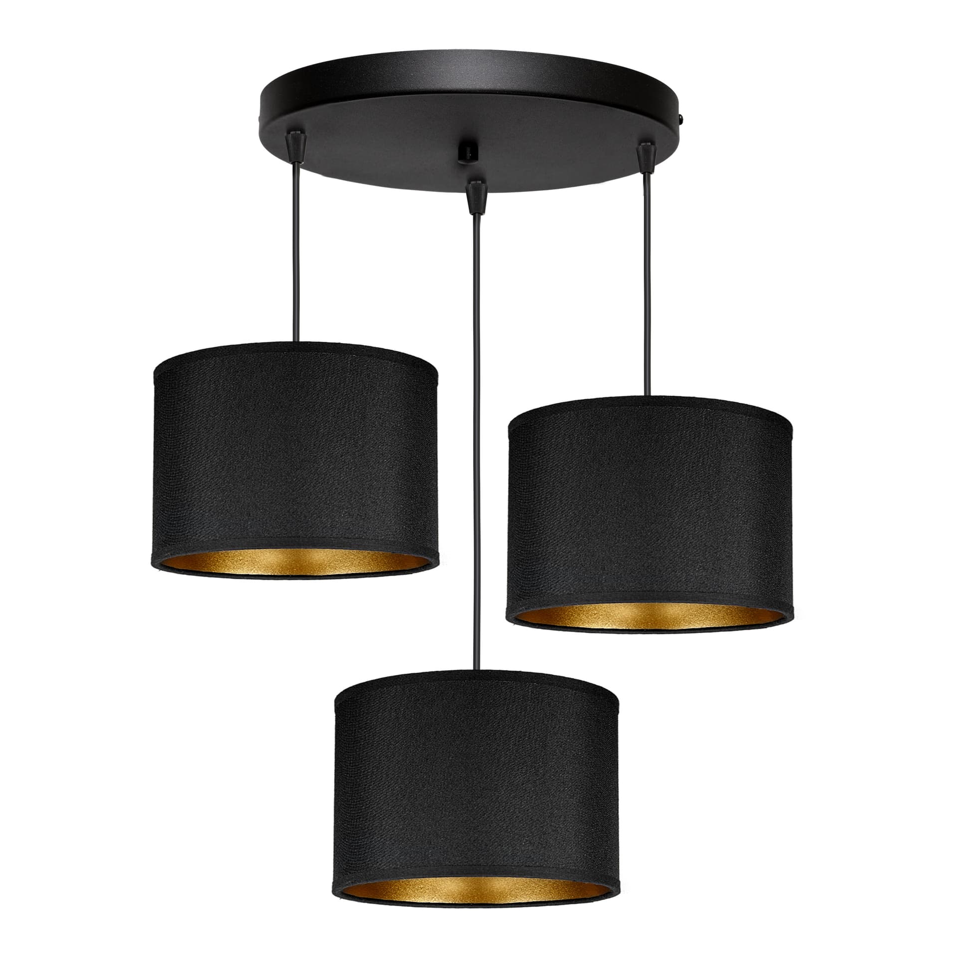 

KYLO 3P E27, lampa wisząca, max. 3x60W, czarna, okrągła