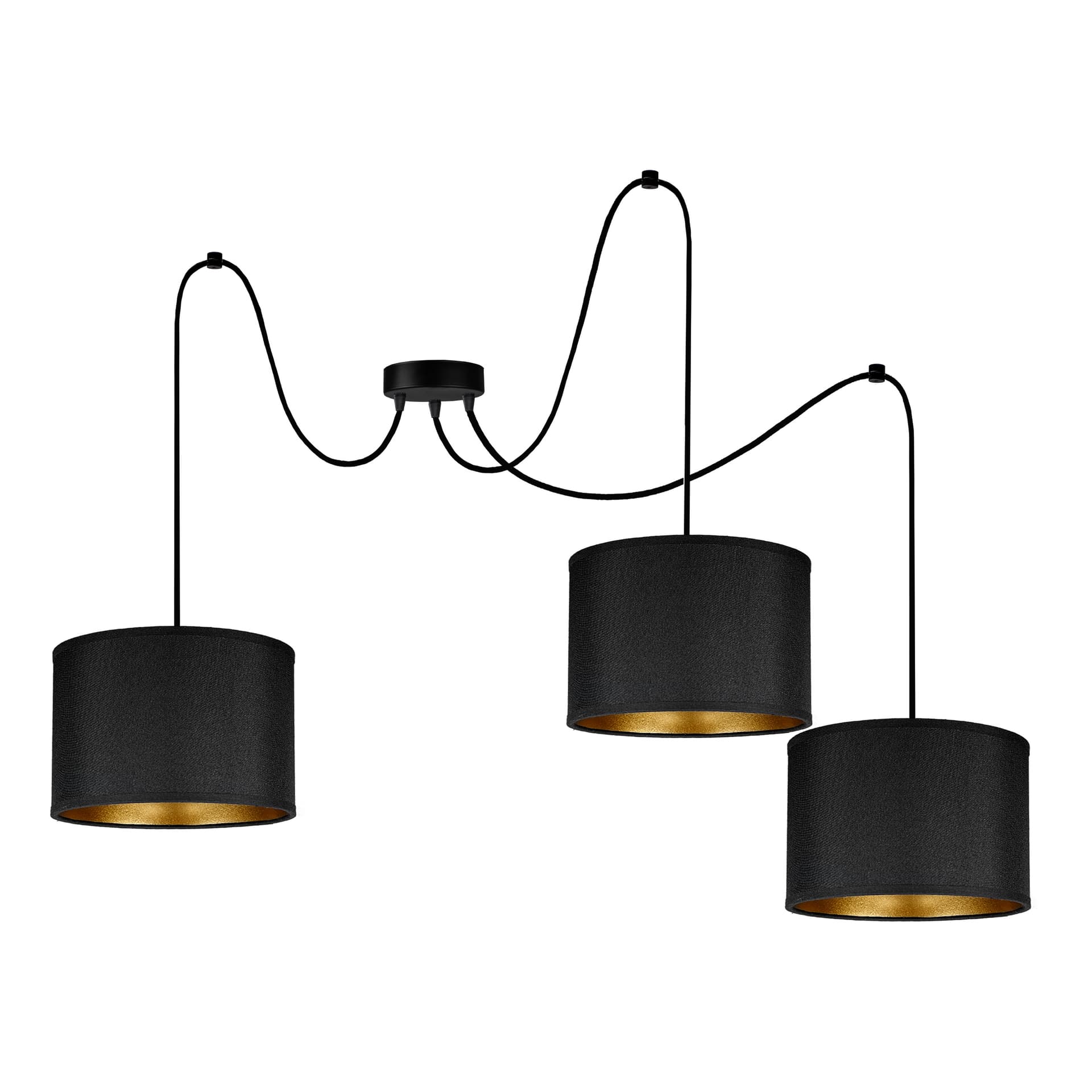 

KYLO 3P E27, lampa wisząca, max. 3x60W, czarna