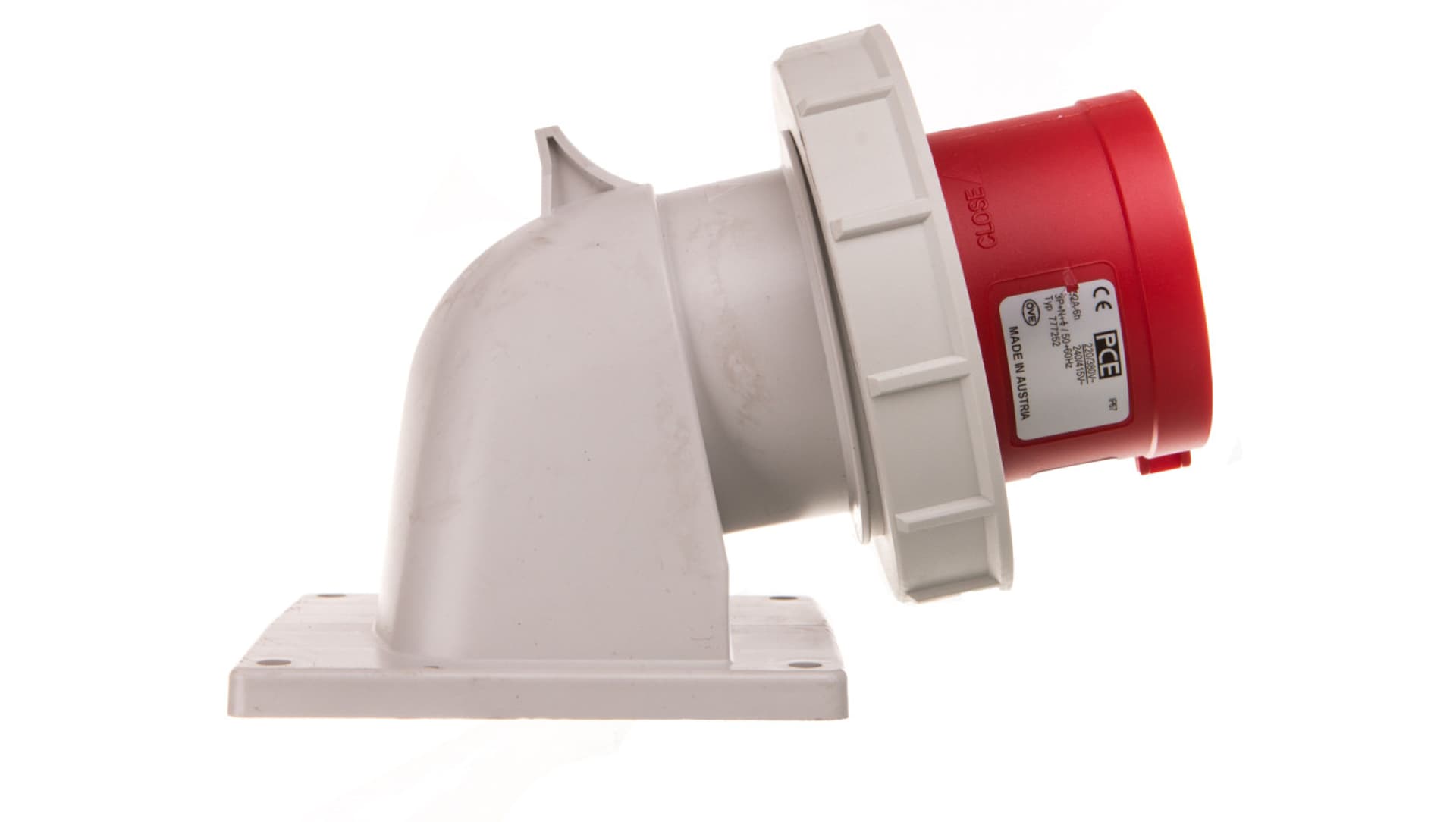

Wtyczka tablicowa kątowa 32A 5P 400V czerwona IP67 TWIST 777252-6