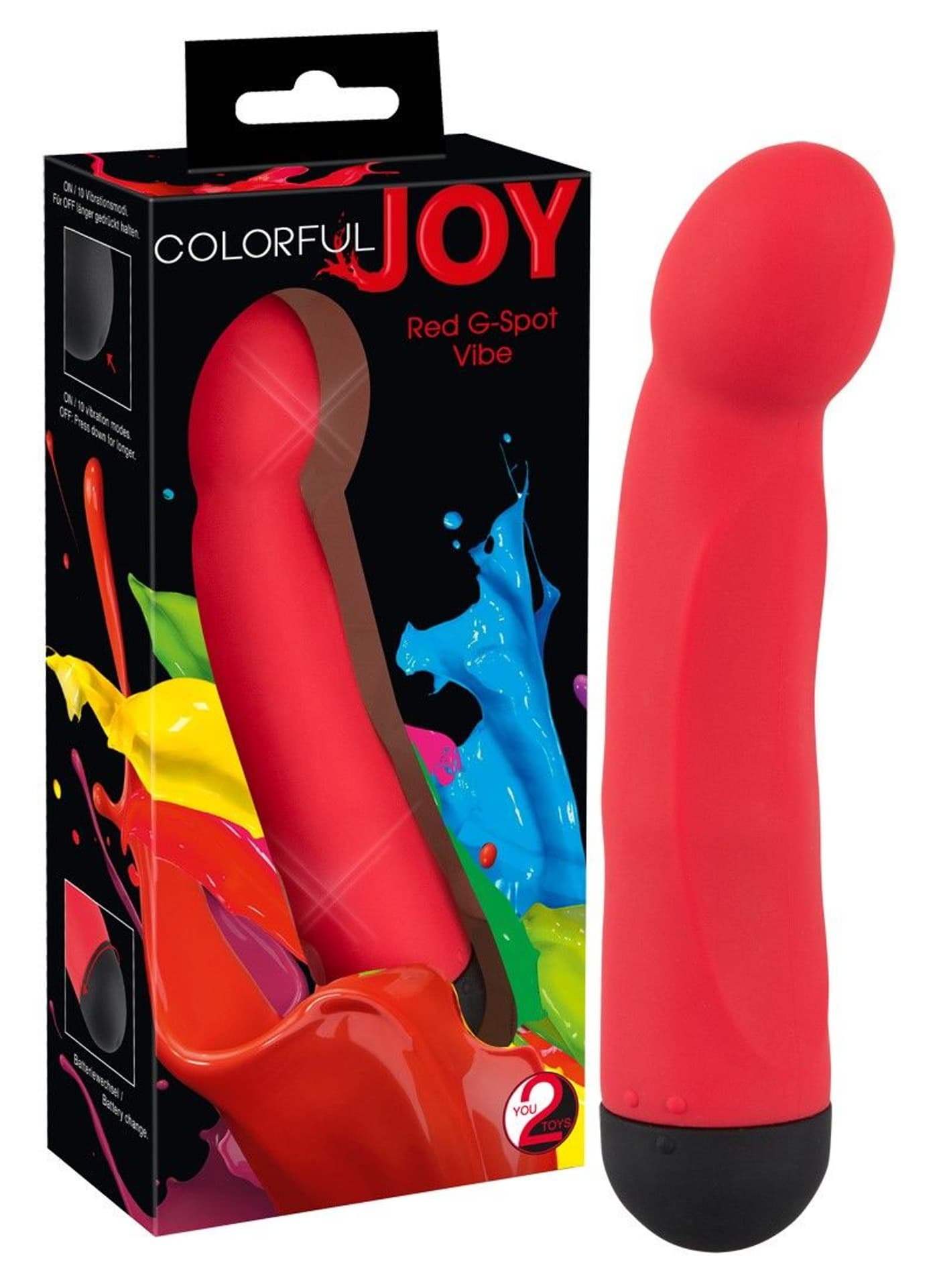 

WIBRATOR COLORFUL JOY RED G-SPOT VIBE