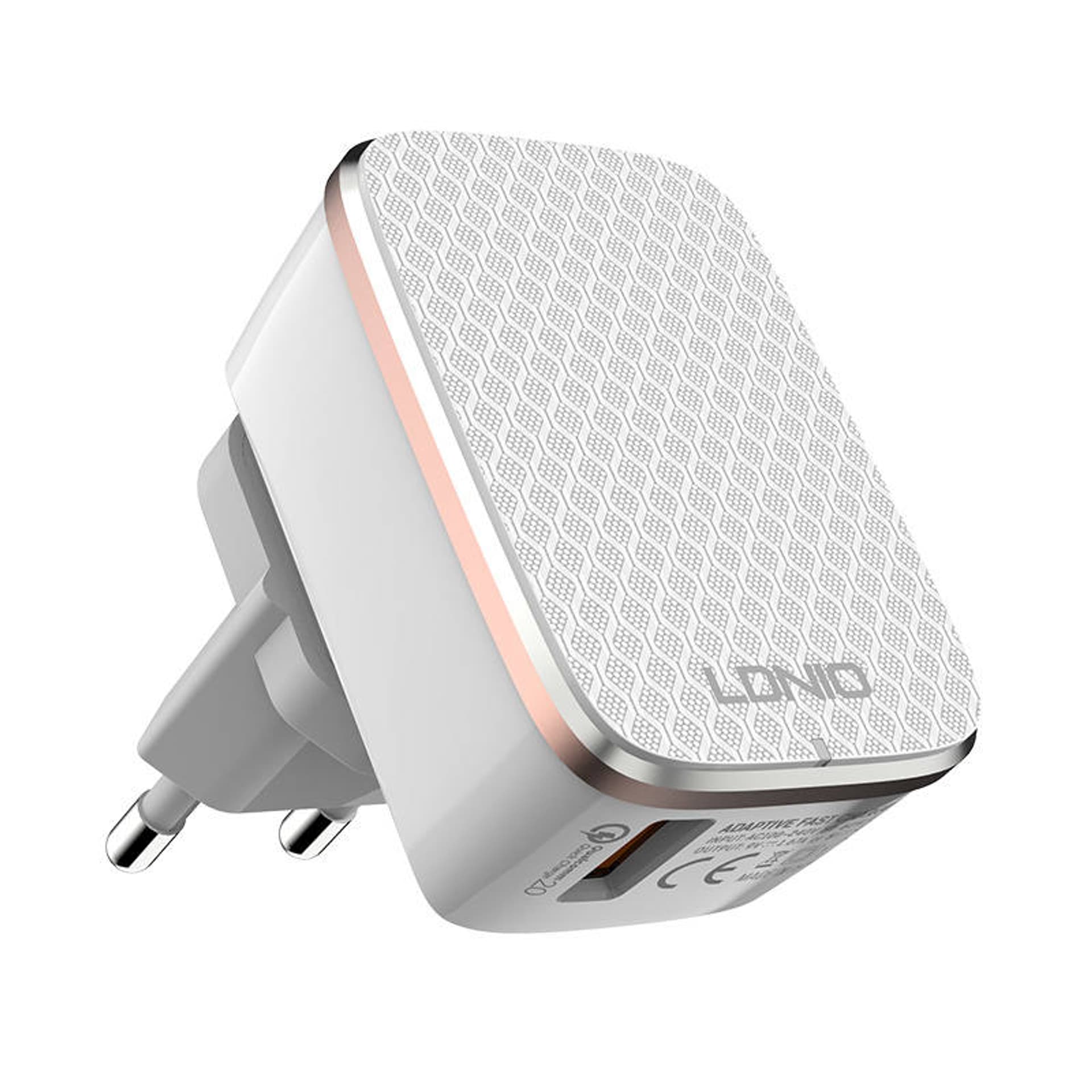 

Ładowarka sieciowa LDNIO A1204Q 18W + kabel Micro USB
